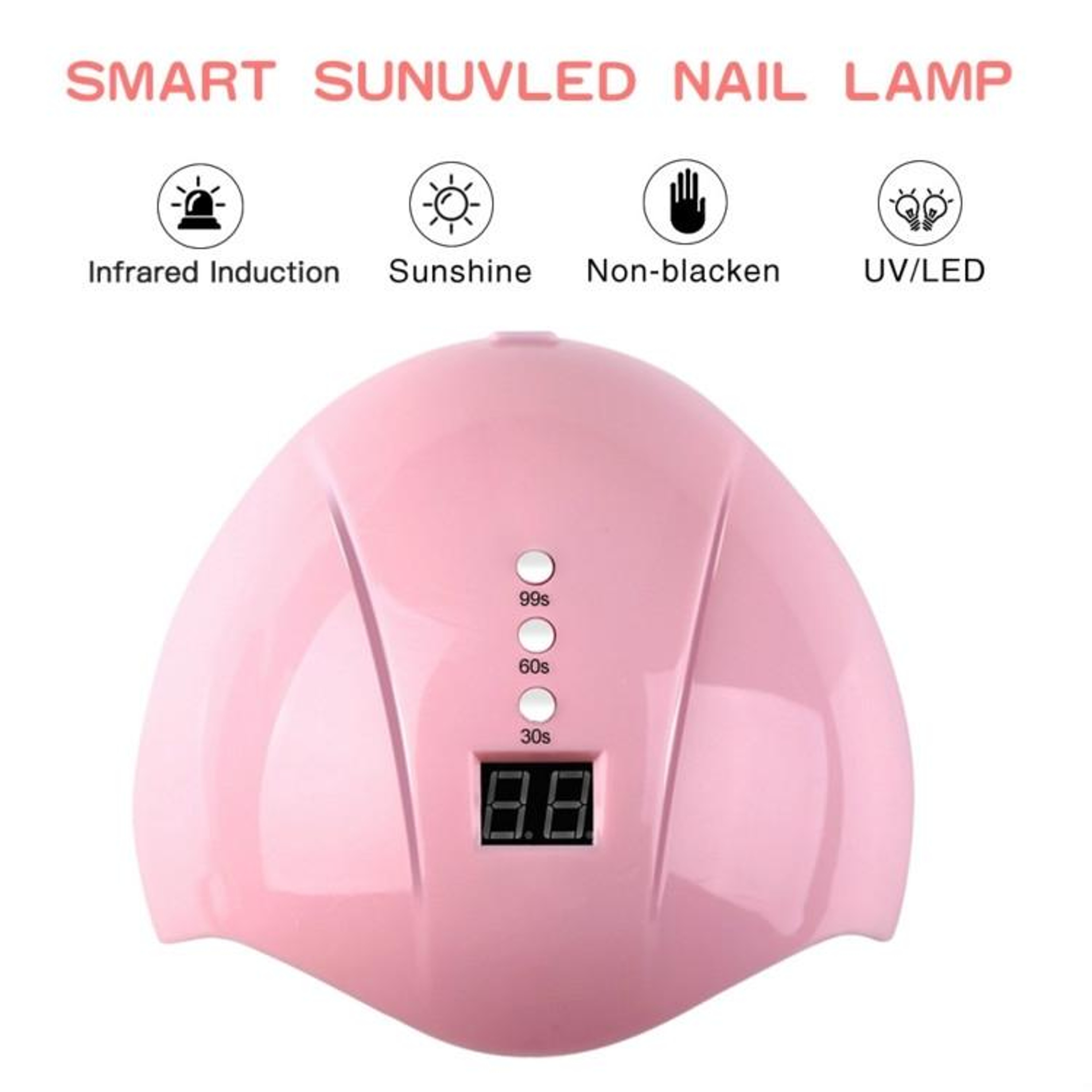 36W UV Nail Lamp With Smart Sensor  LCD Timer For Fast Gel Nail Curing 1