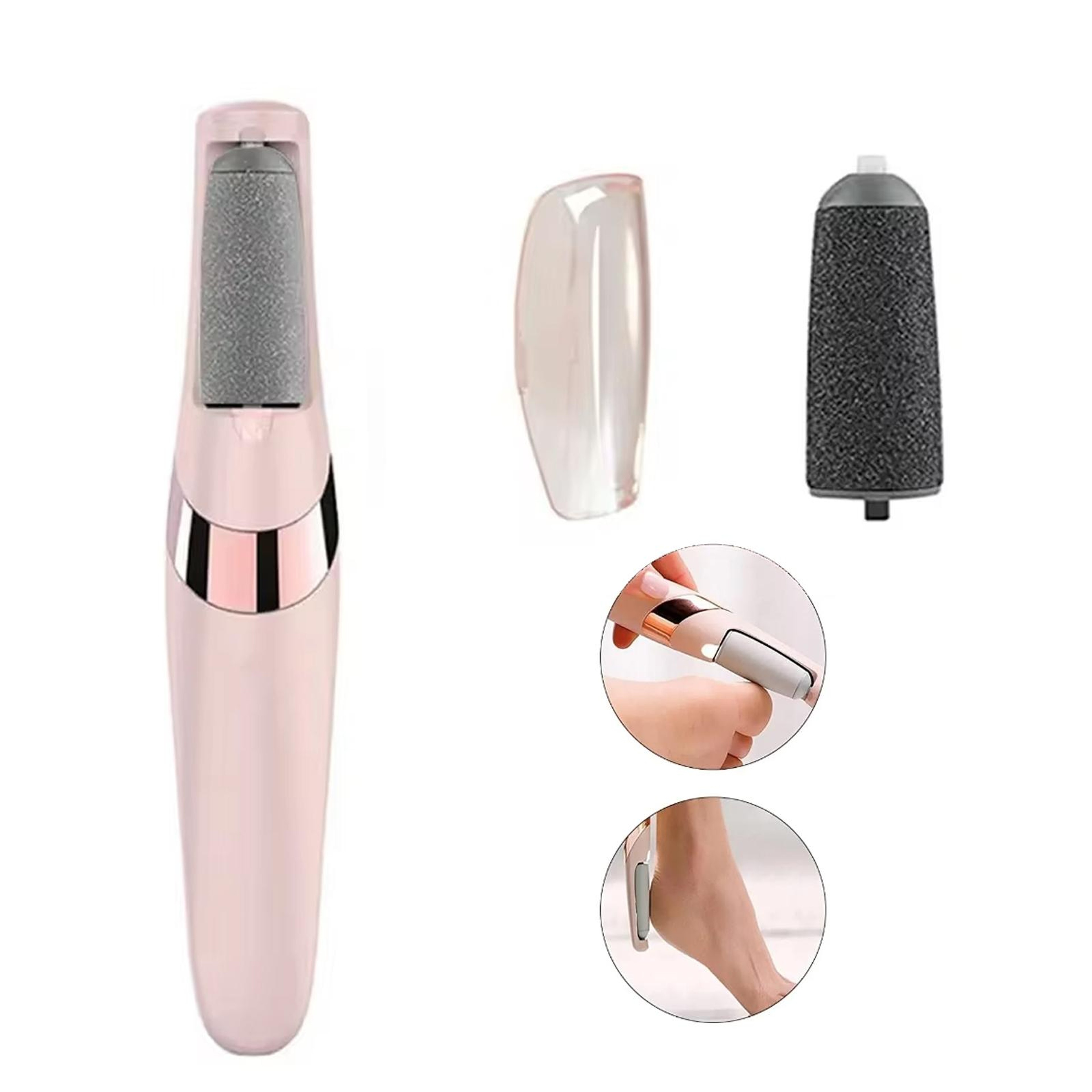 Rechargeable Electric Callus Remover Foot Grinder With LED Light  Dual Speed Care 1