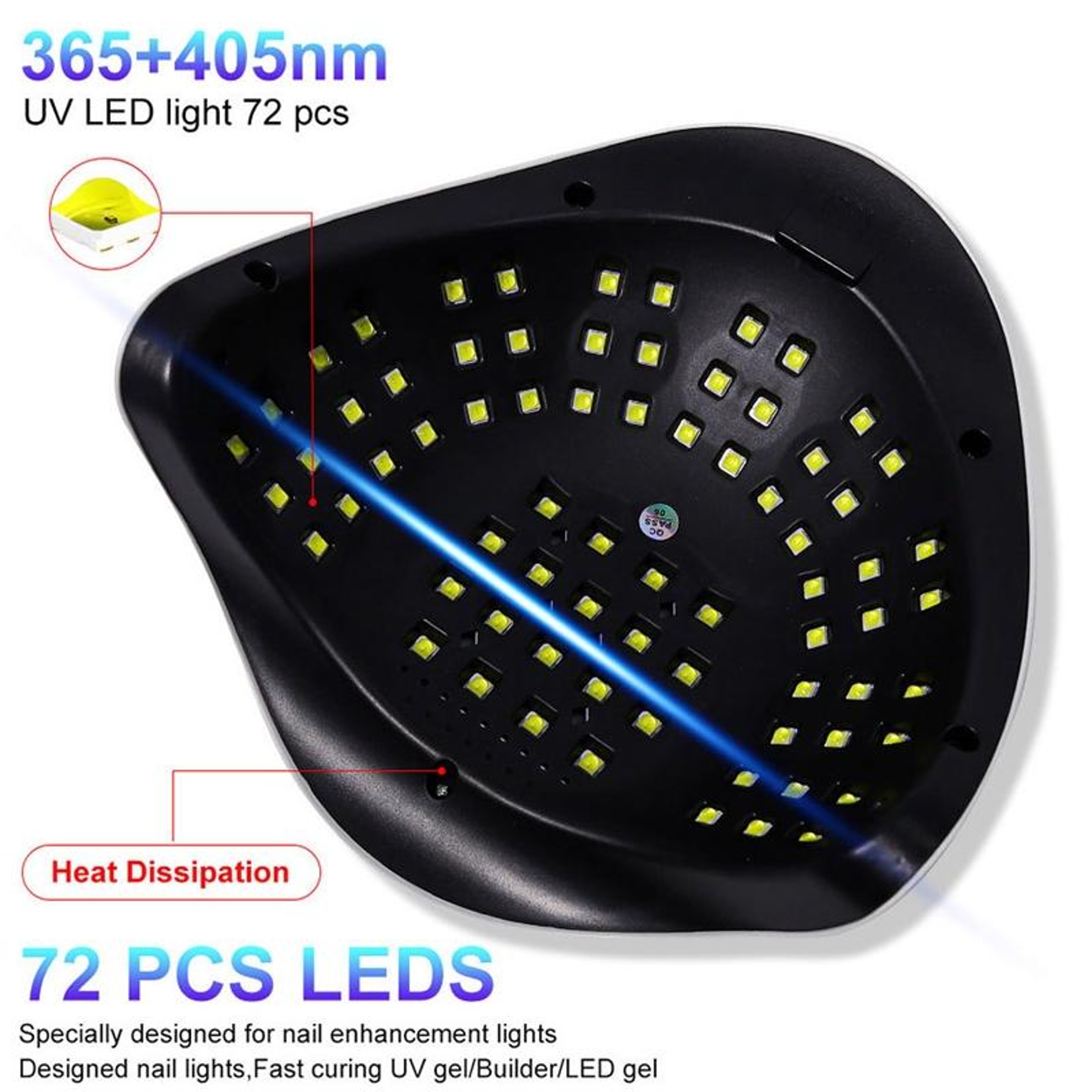 X19 Max 320W UV LED Nail Lamp Fast Cure Gel Nail Dryer With Smart Sensor  LCD Timer 6