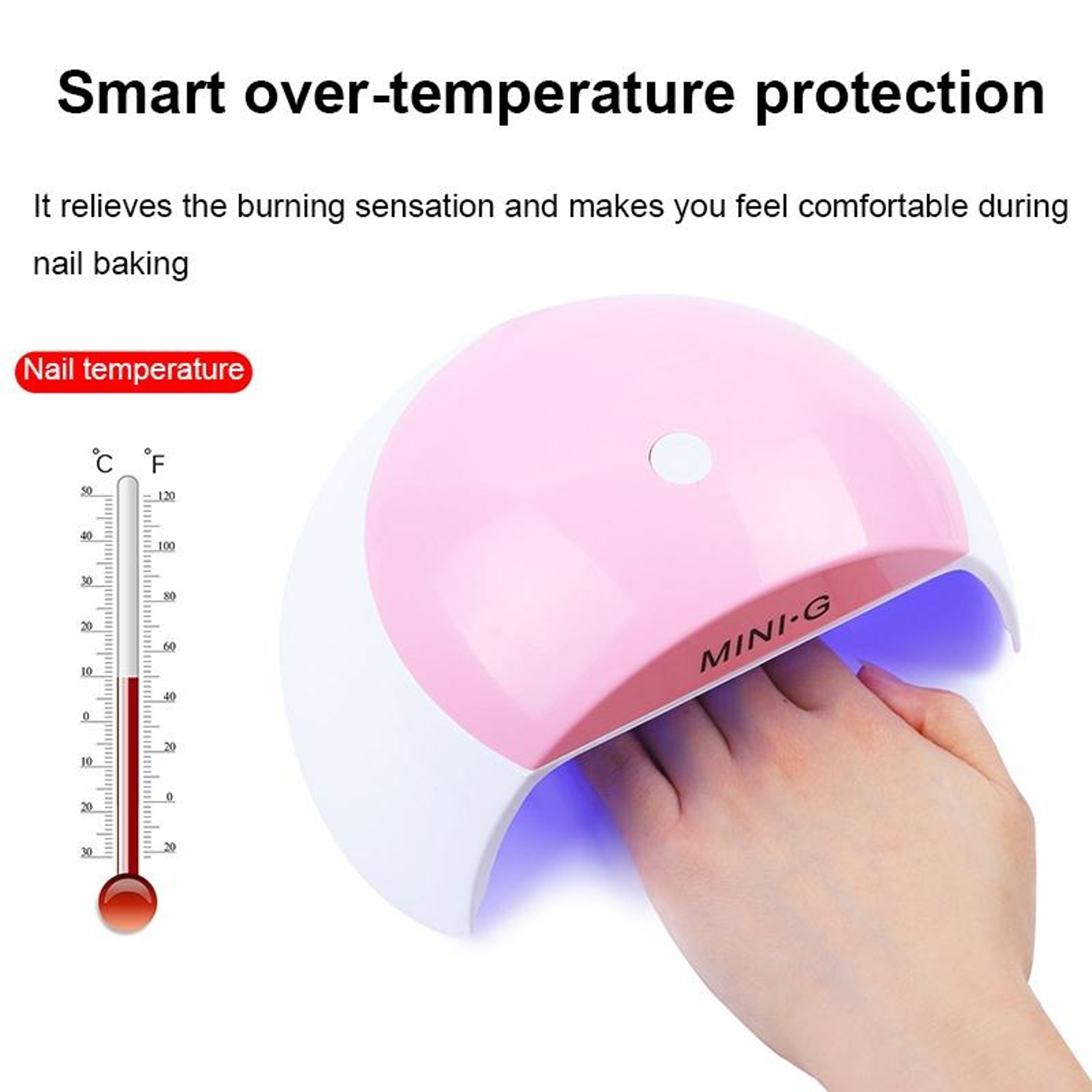 48W UV LED Nail Lamp With Smart Sensor Fast Dry Gel Nail Dryer 4