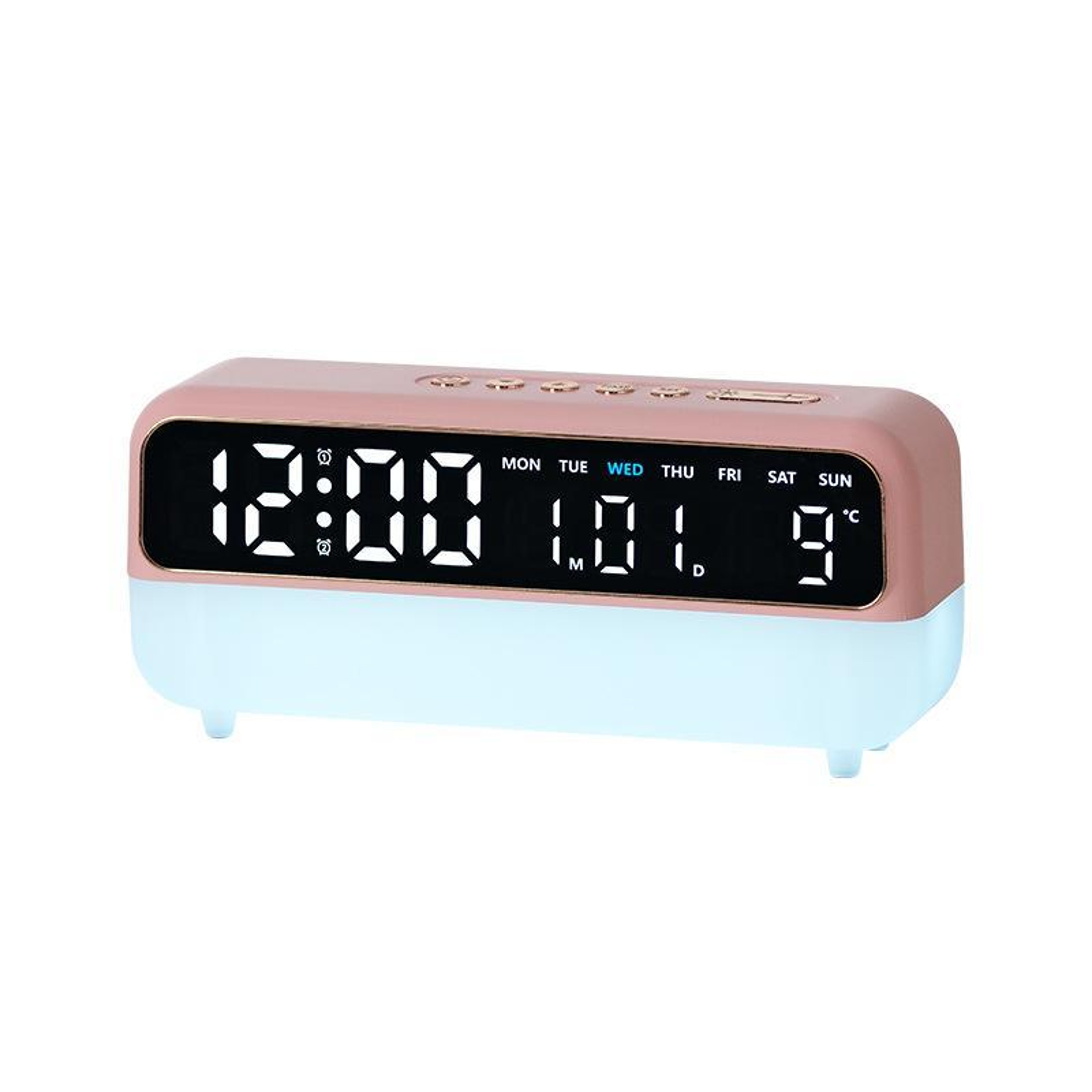 SmartGlow Digital Alarm Clock With Night Light  USB Charging 9