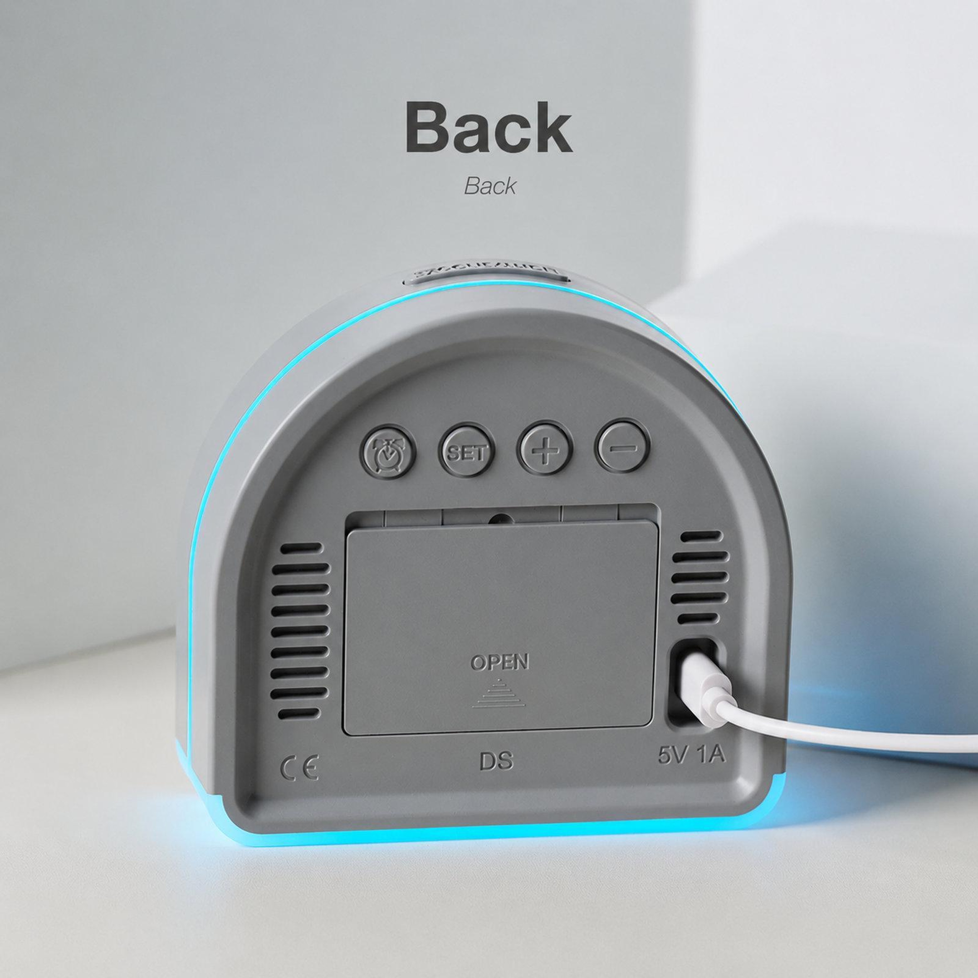 Smart LED Digital Alarm Clock With Ambient Night Light Temperature Display  Dual Alarm 4