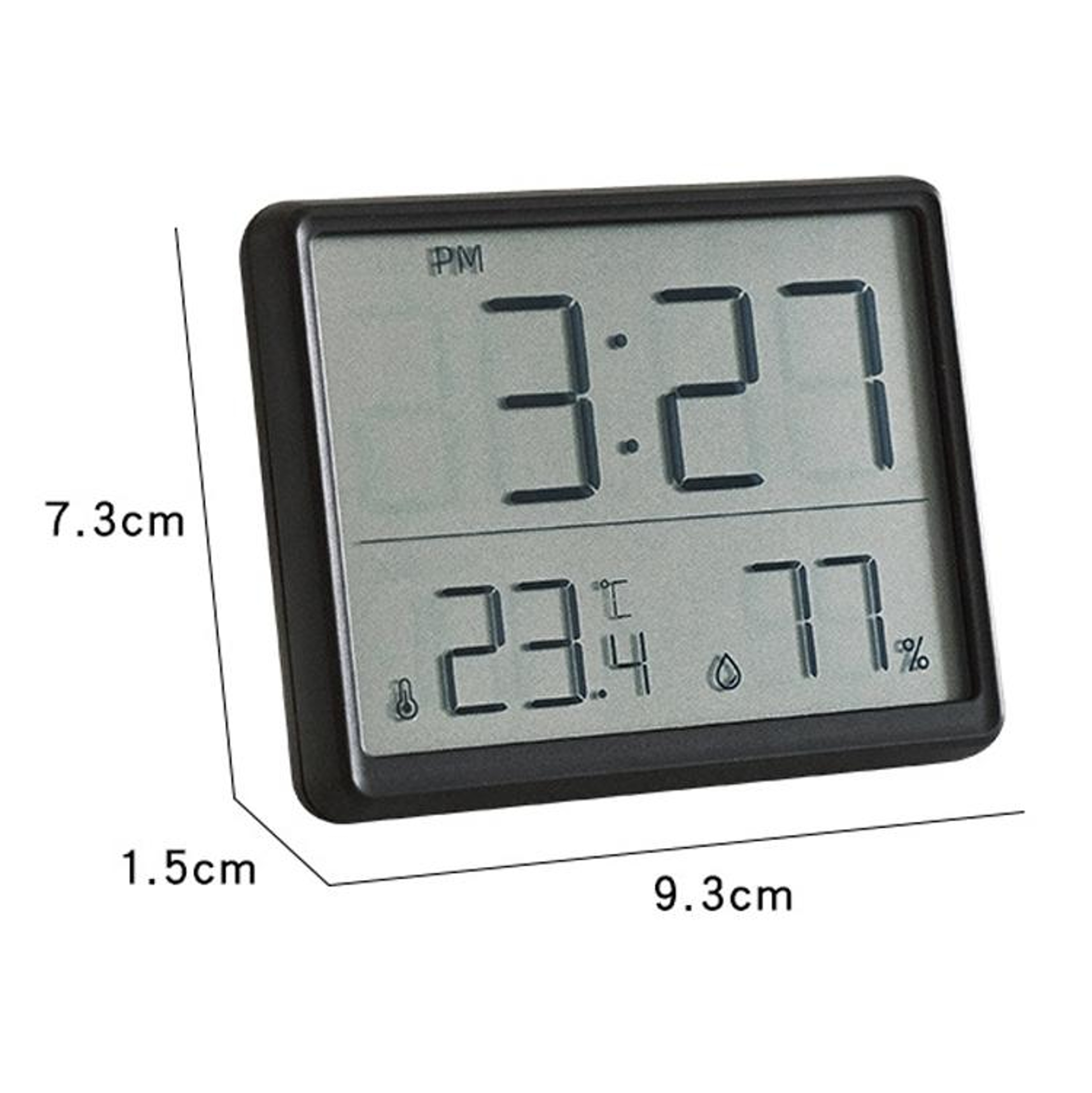 Smart Magnetic Digital Temperature Clock With LCD Display Alarm  Humidity Monitor 2