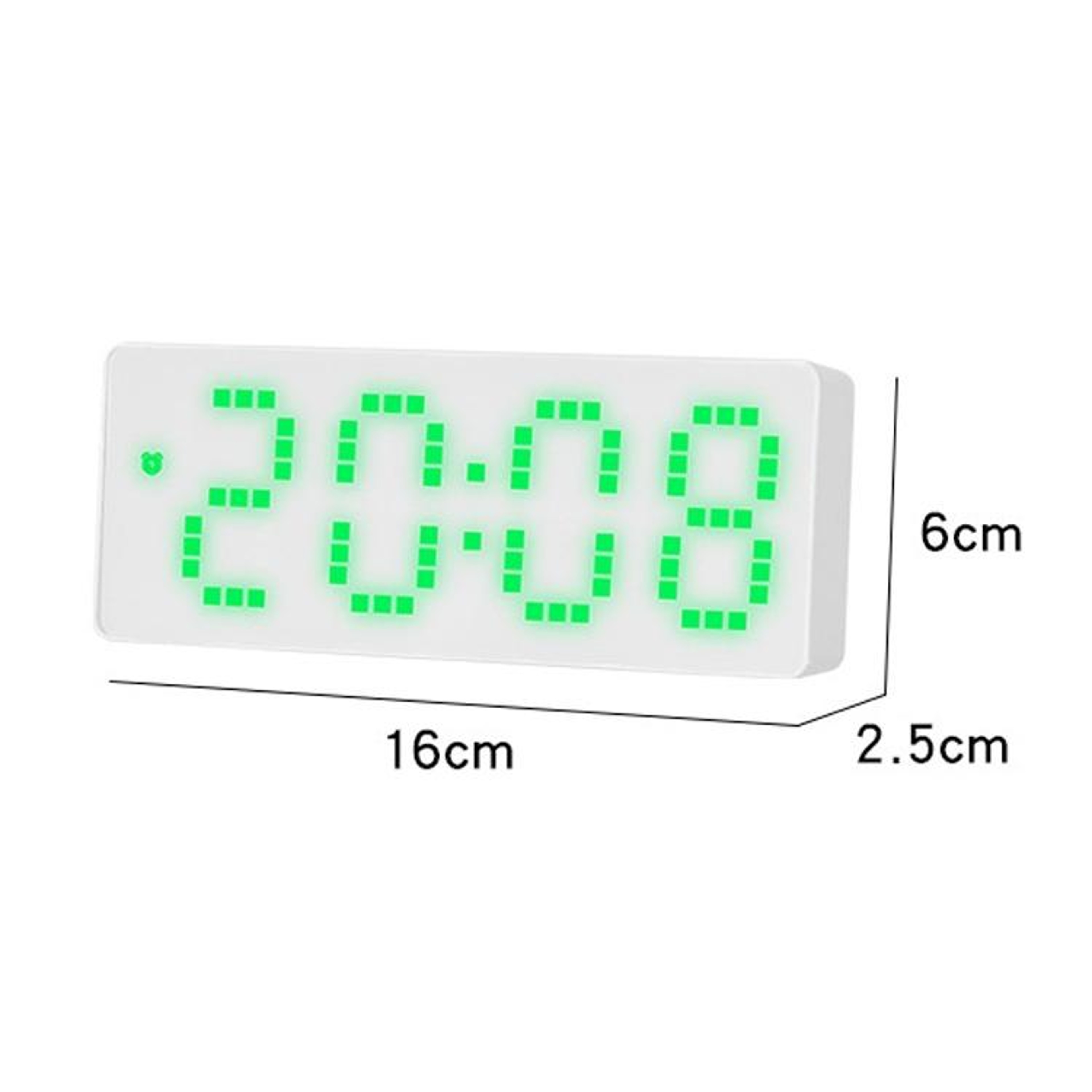Smart Voice Control LED Digital Alarm Clock With Temperature Display  USB Power 3