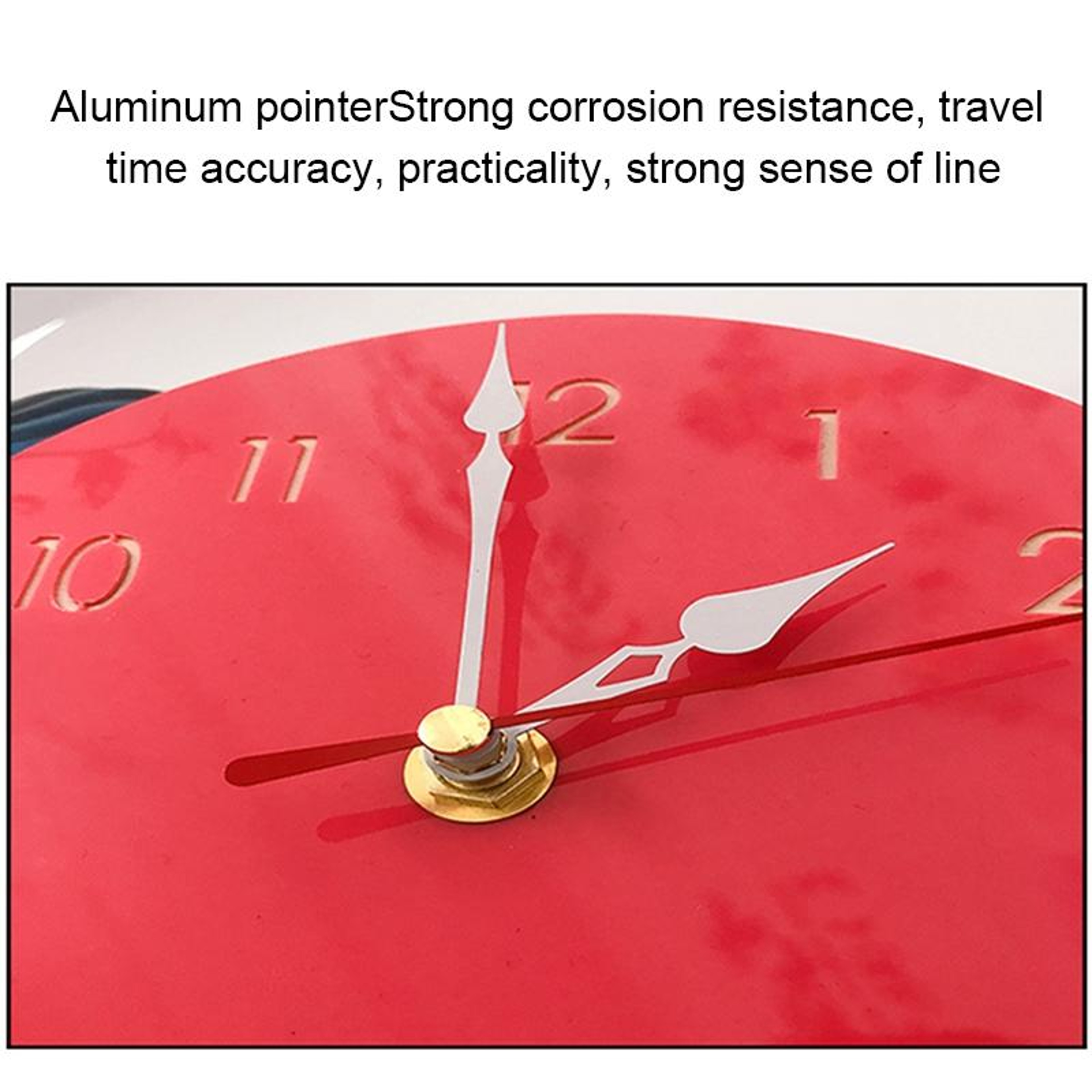 Ice Cream Wall Clock Decorative Kitchen Wall Decor With Acrylic  Wood Design 3