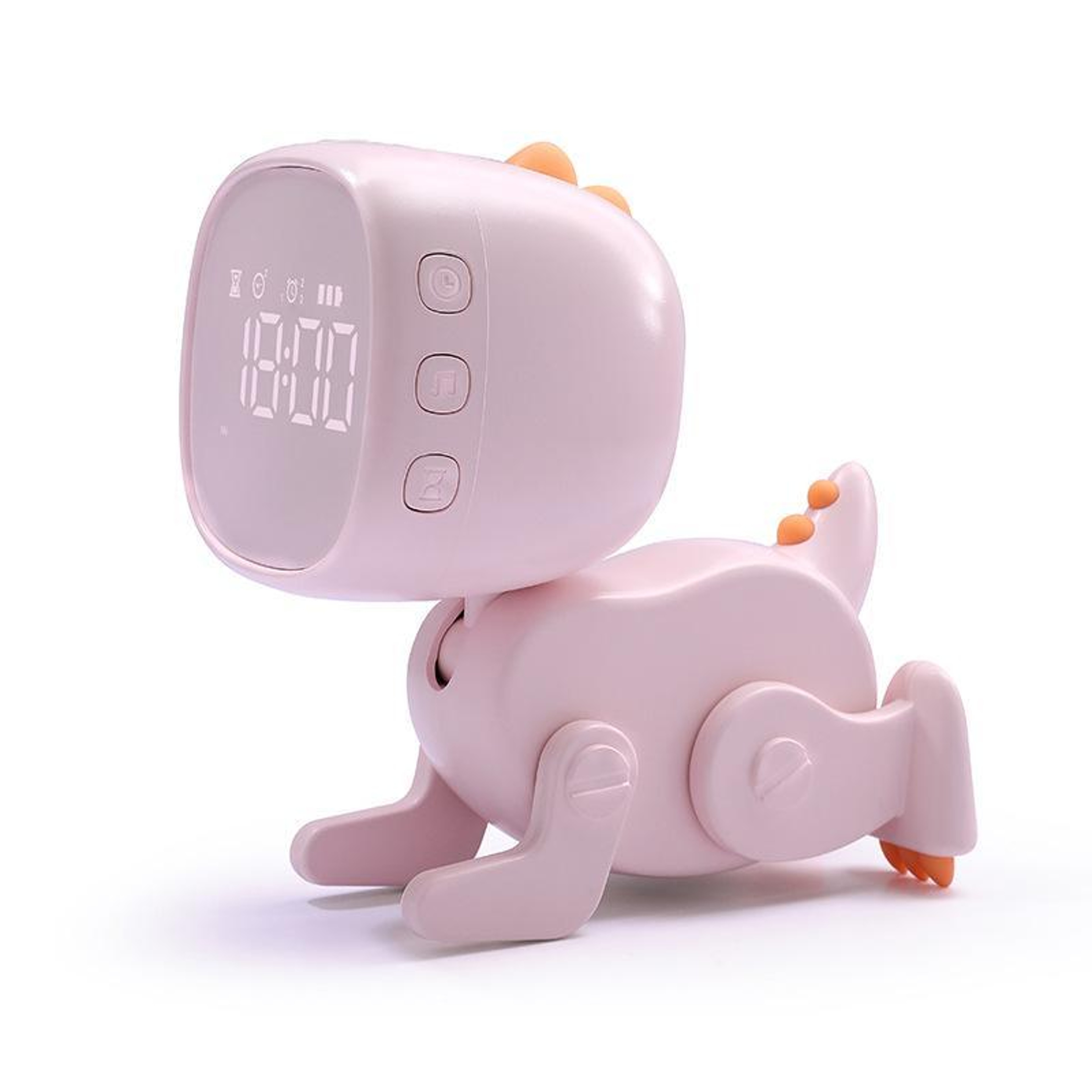 DinoGlow USB Rechargeable LED Alarm Clock Night Light With Timer  Countdown 6