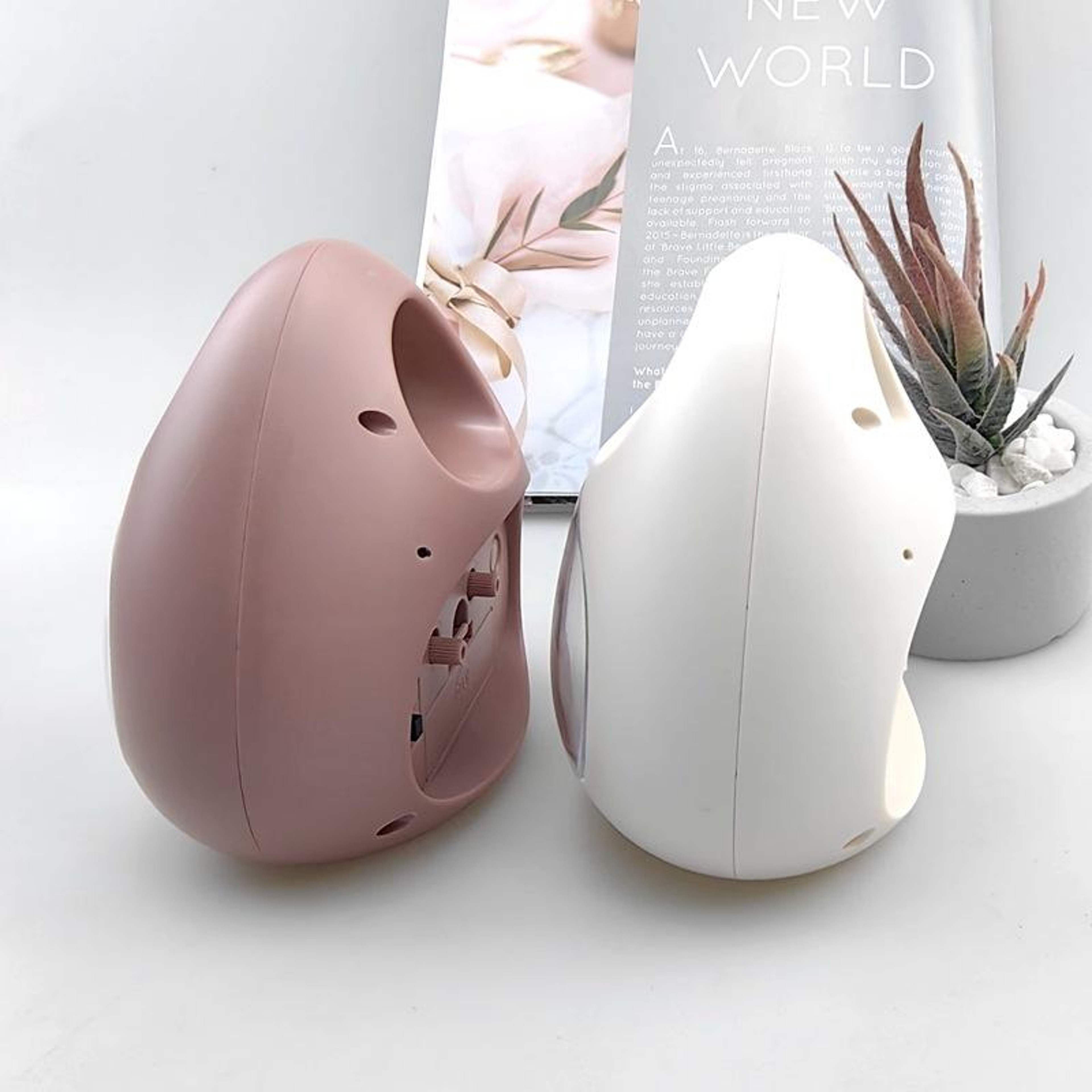 Cute Egg Shaped Kids Alarm Clock With Bell Top For Bedroom  Bedside 3
