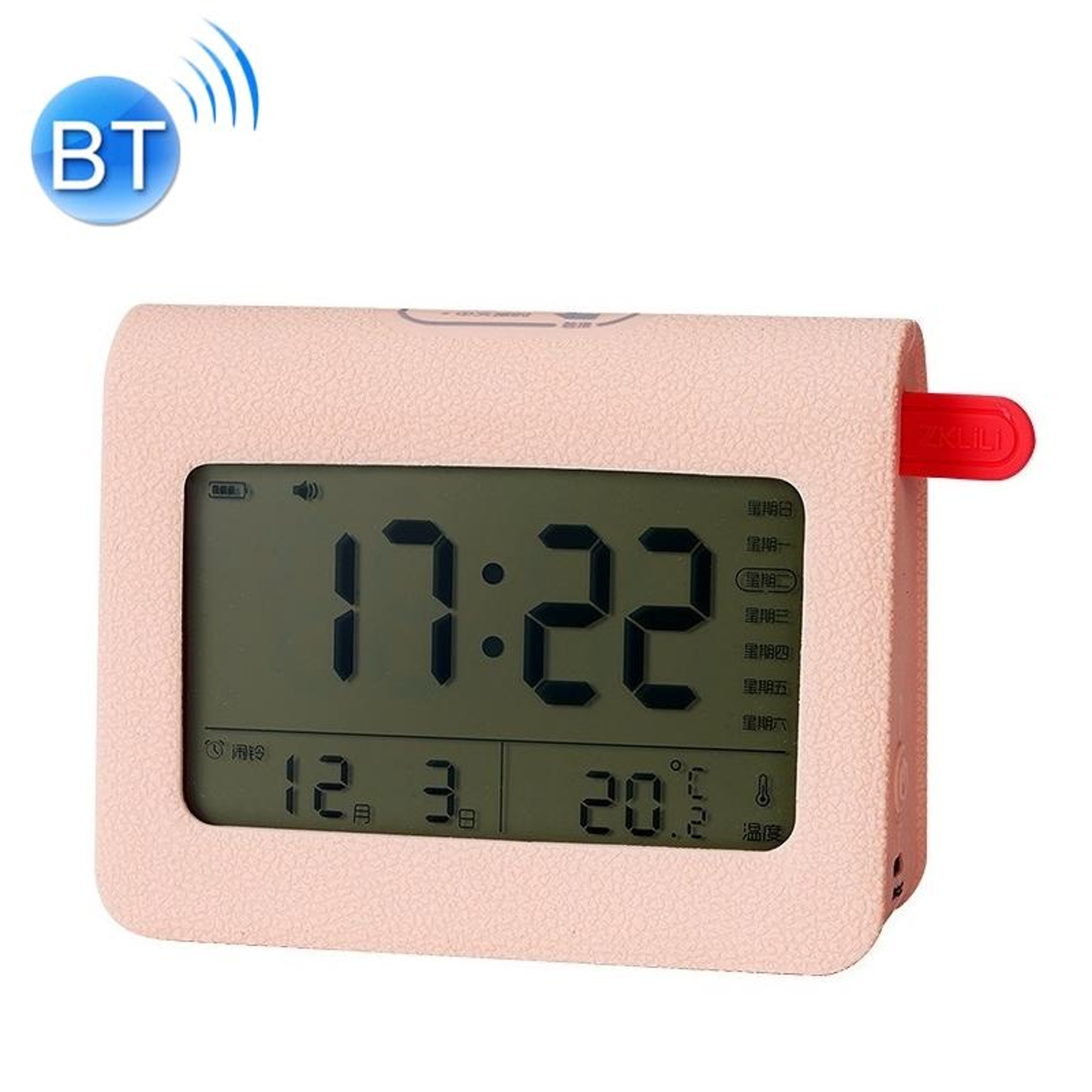 Smart Bluetooth Alarm Clock With Night Light  Auto Time Sync 0