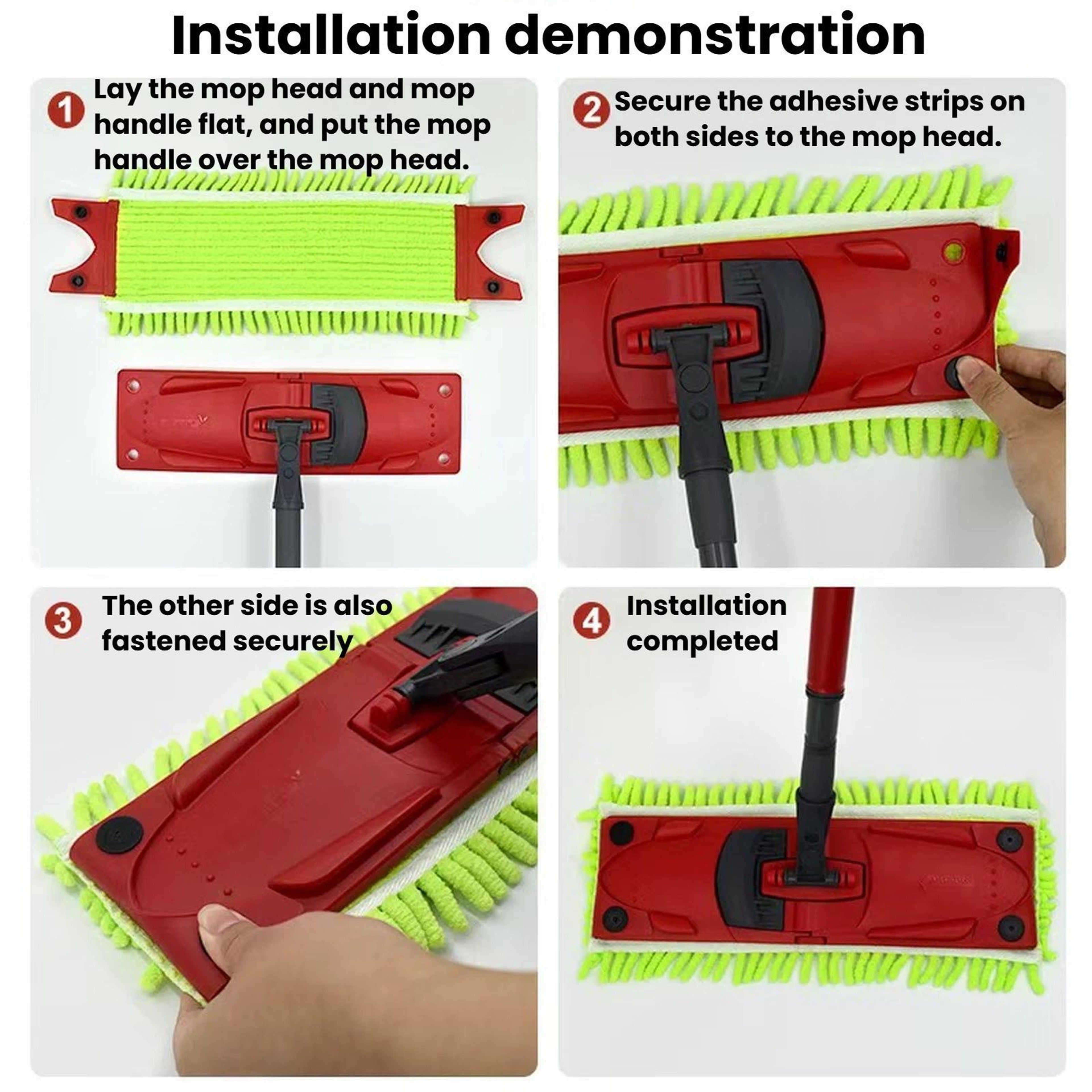 Ultra Absorb Chenille Mop Refill Pad For Vileda UltraMax  UltraMax Turbo Wet Dry Cleaning Head 3