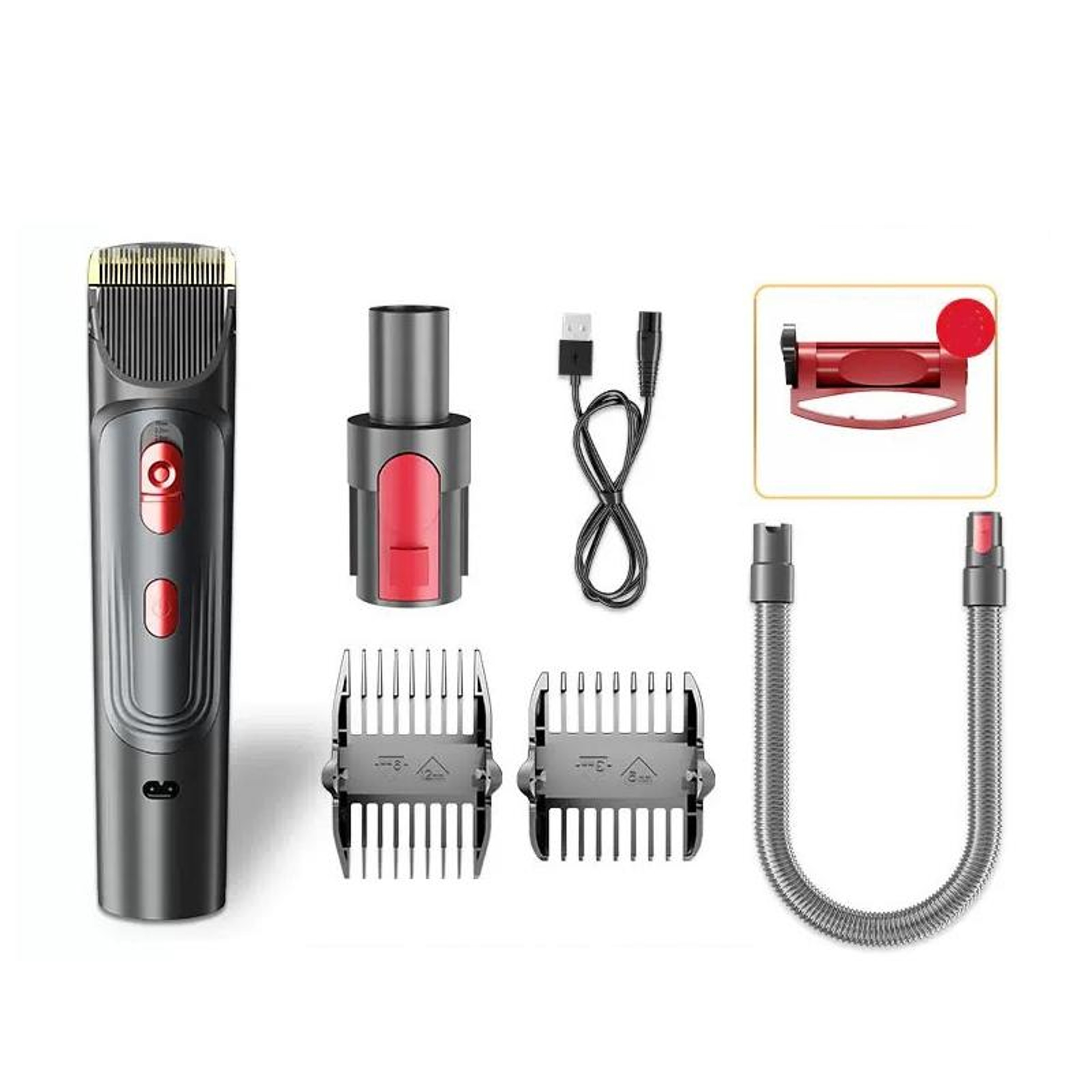 Pet Grooming Vacuum Attachment Kit For Dyson V7 V8 V10 V11 V15 With Hair Trimmer  Hose 0
