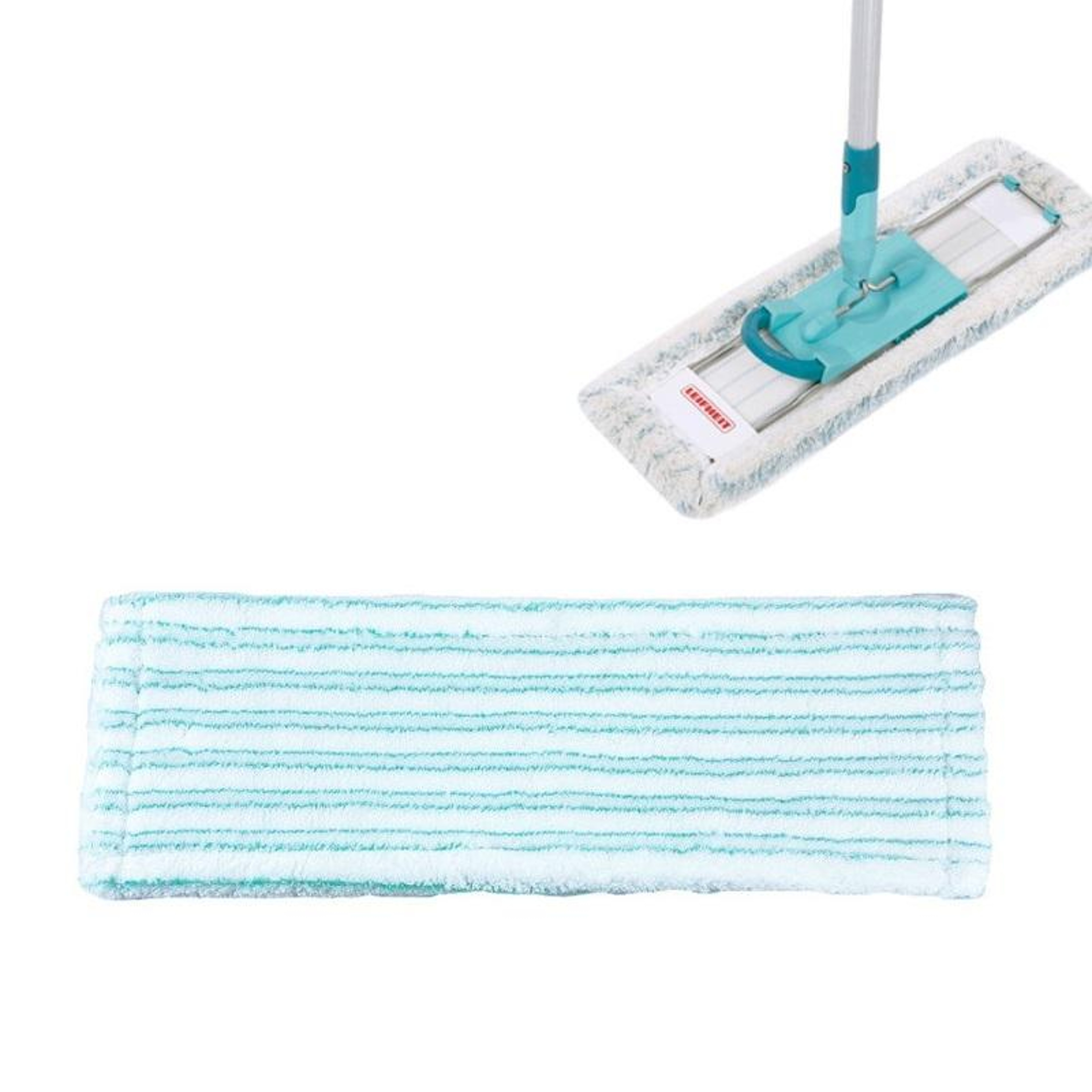Leifheit PROFI Micro DUO Replacement Pads Reusable Steam Mop Pads 2 Pack 0