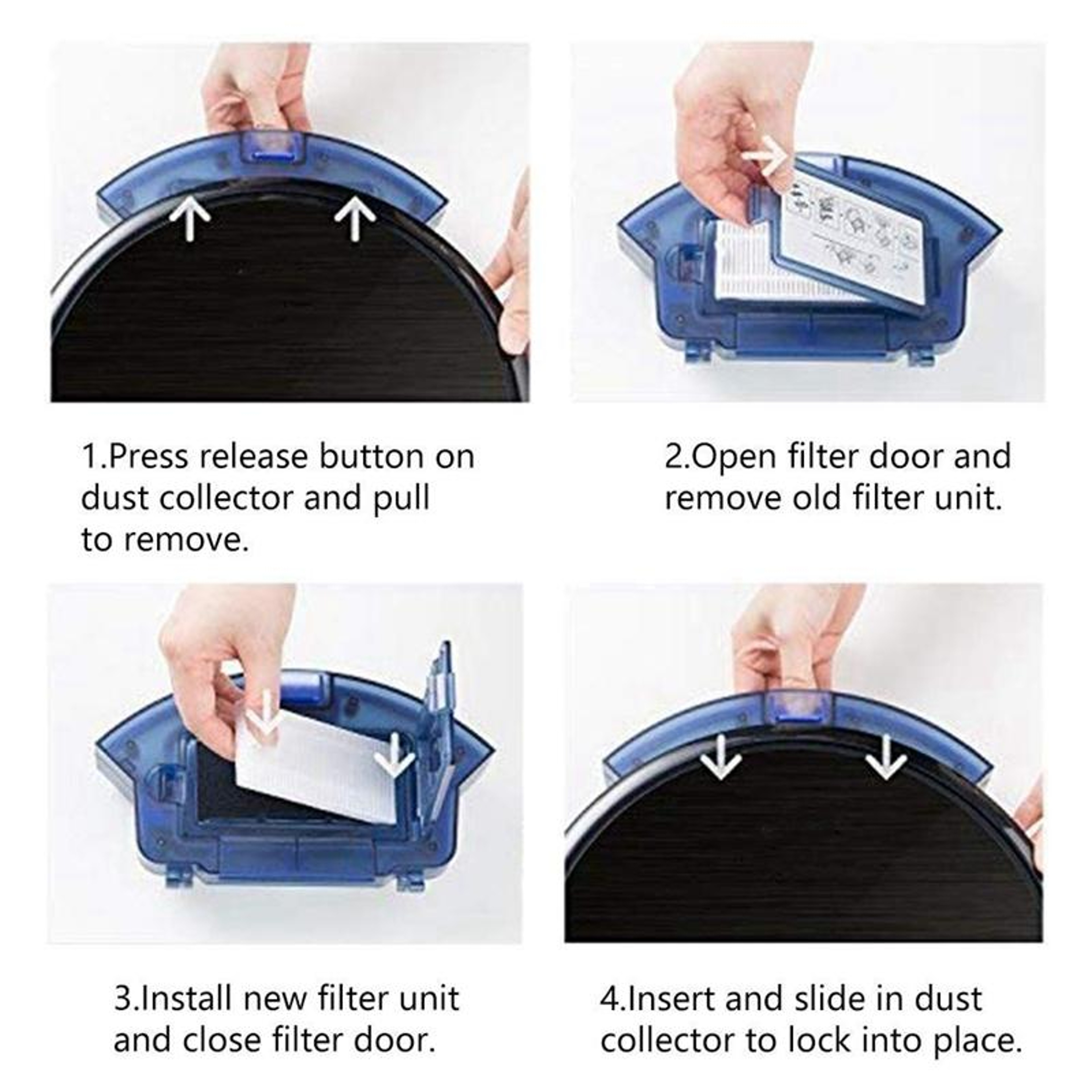 11 Piece Eufy RoboVac Replacement Kit With Main Brush Filters And Side Brushes For 11S 15T 30 30C 1 5