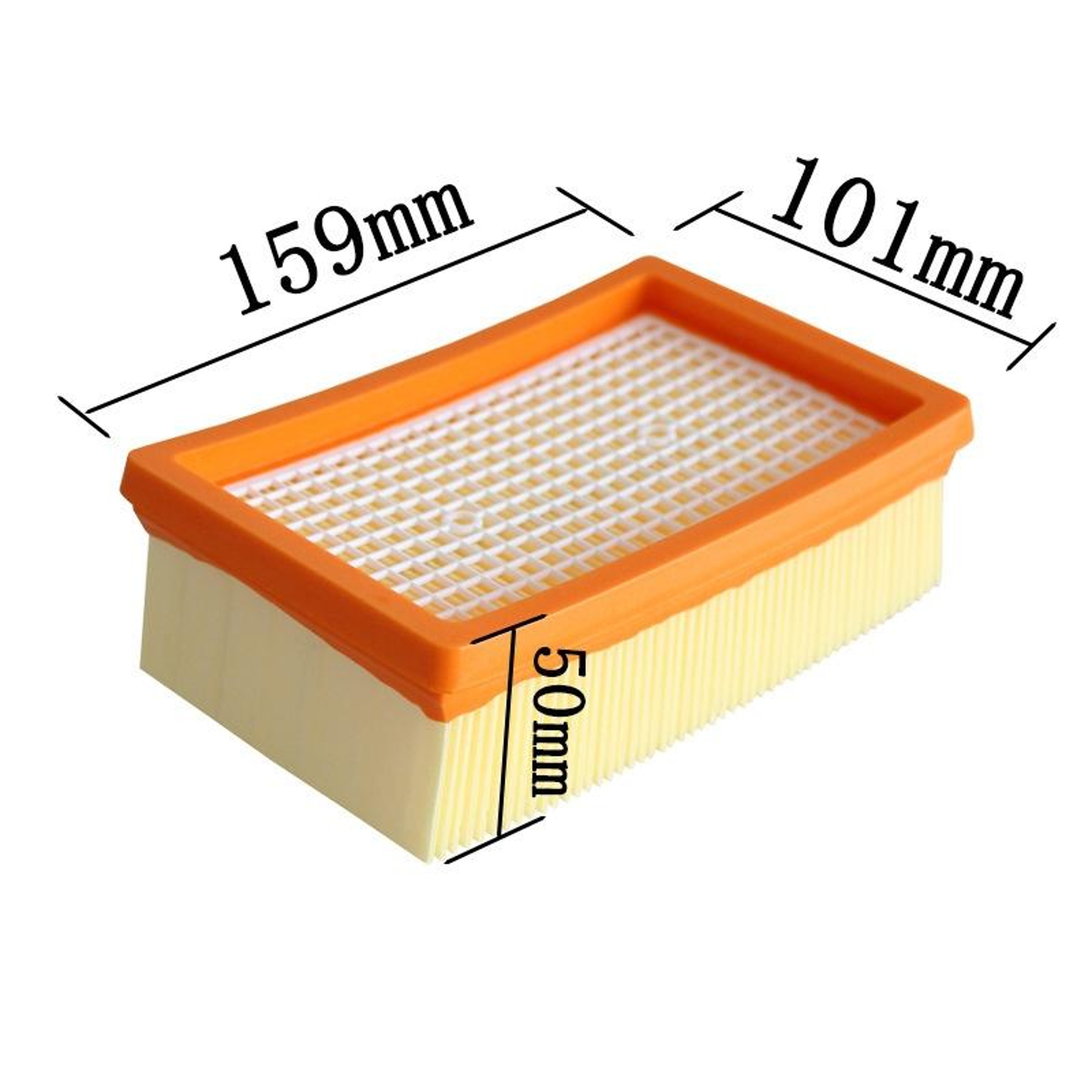 2 Pack Karcher MV4 MV5 MV6 Flat Pleated Vacuum Cleaner Filter Replacement 2