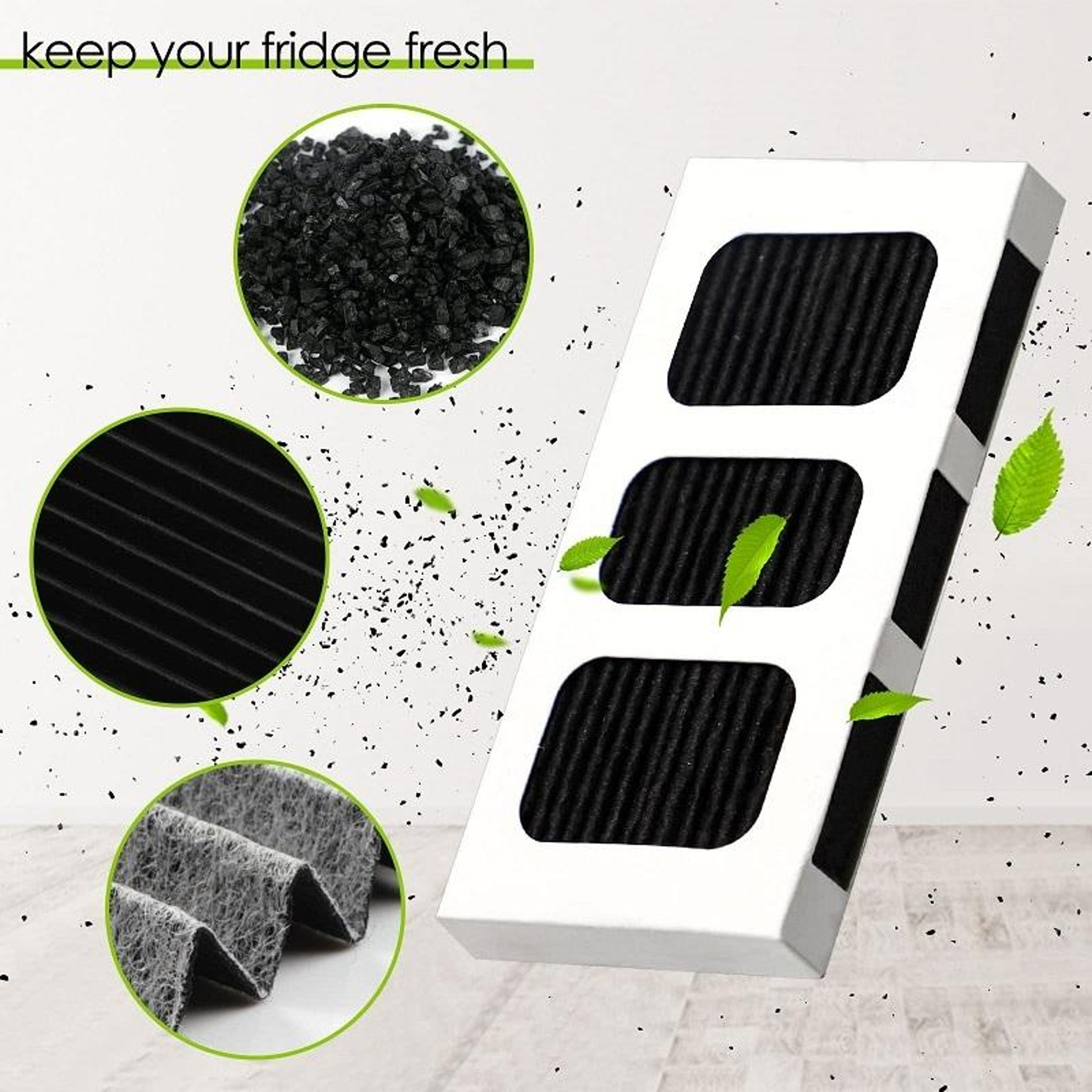 Electrolux ELPAULTRA2 Refrigerator Air Filter Activated Carbon Odor Eliminator 1