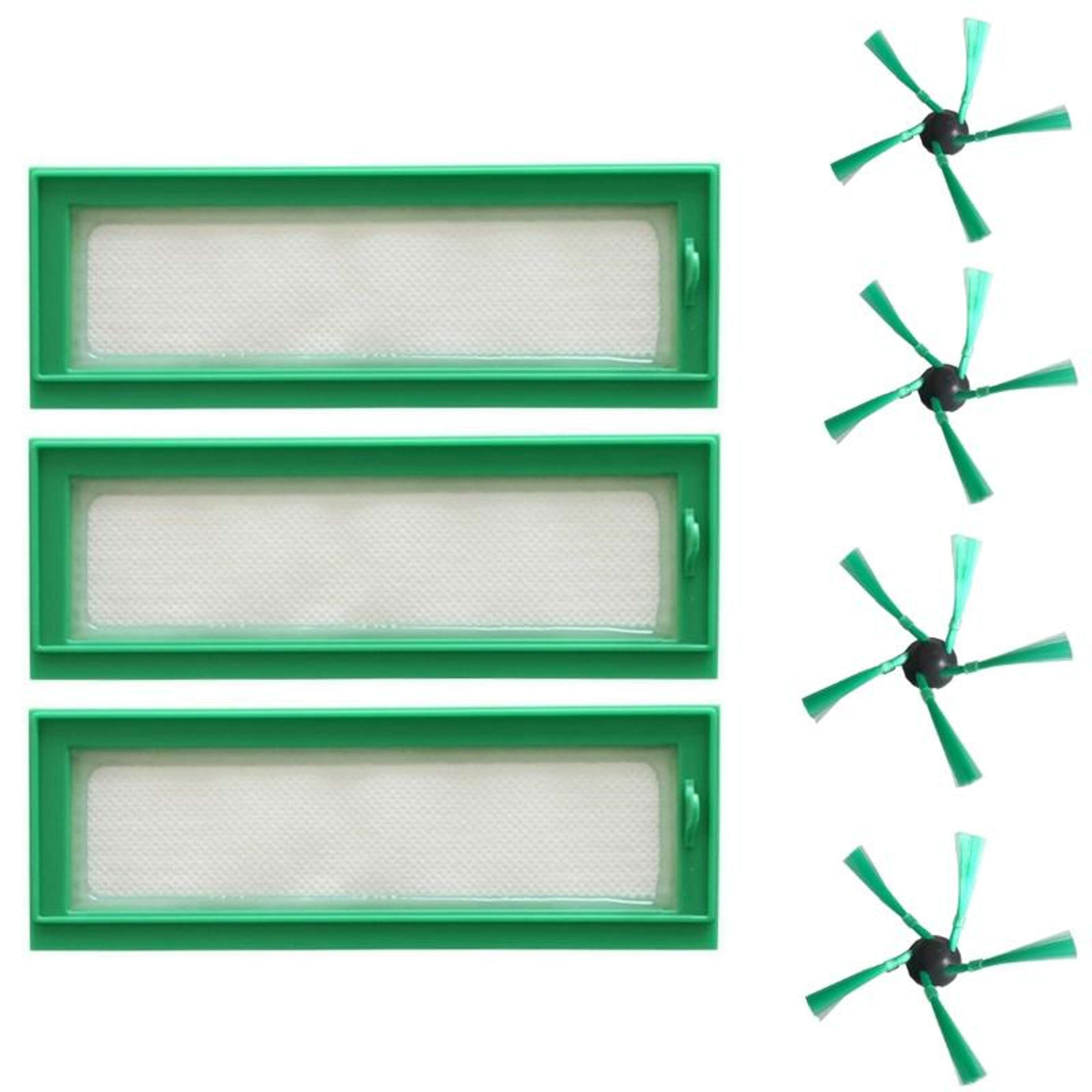 VR200 Robot Vacuum Replacement Brush And Filter Kit 7 Piece Vacuum Filter Replacement Set 0