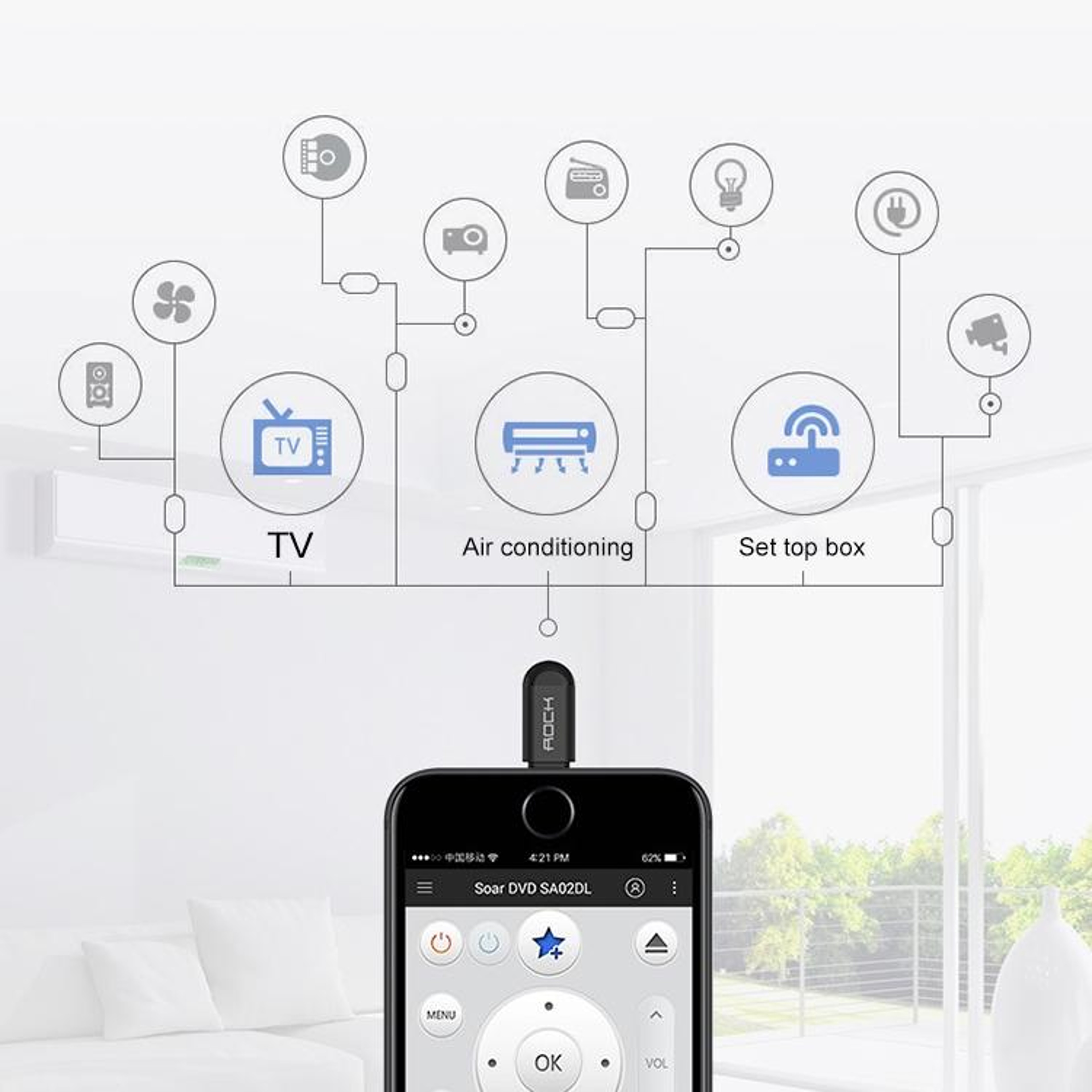 Universal Smart IR Remote Control For Mobile Phone Home Appliances 2