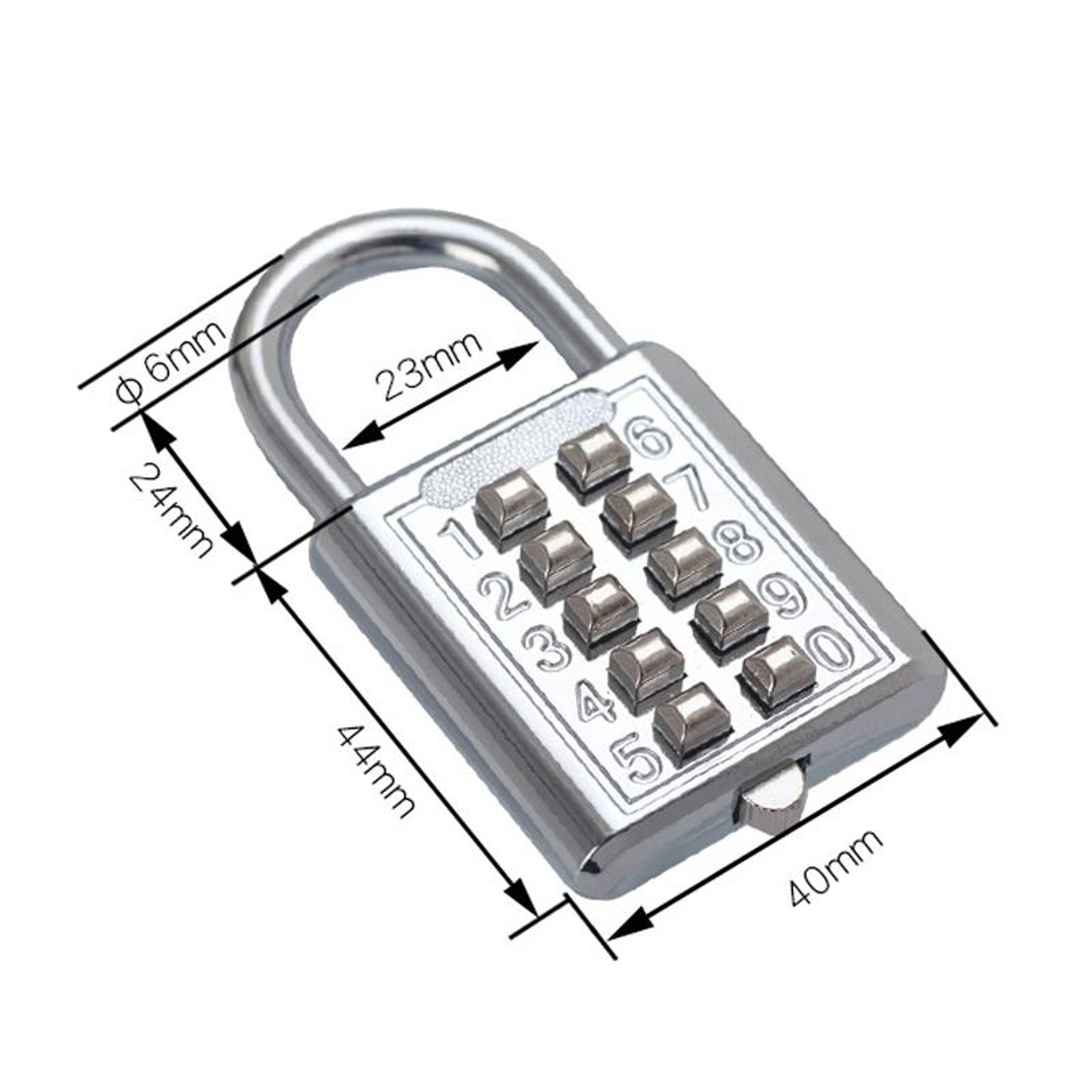 2 PCS Button Password Lock Keyless Cabinet Door And Tool Box Combination Padlock Set 2