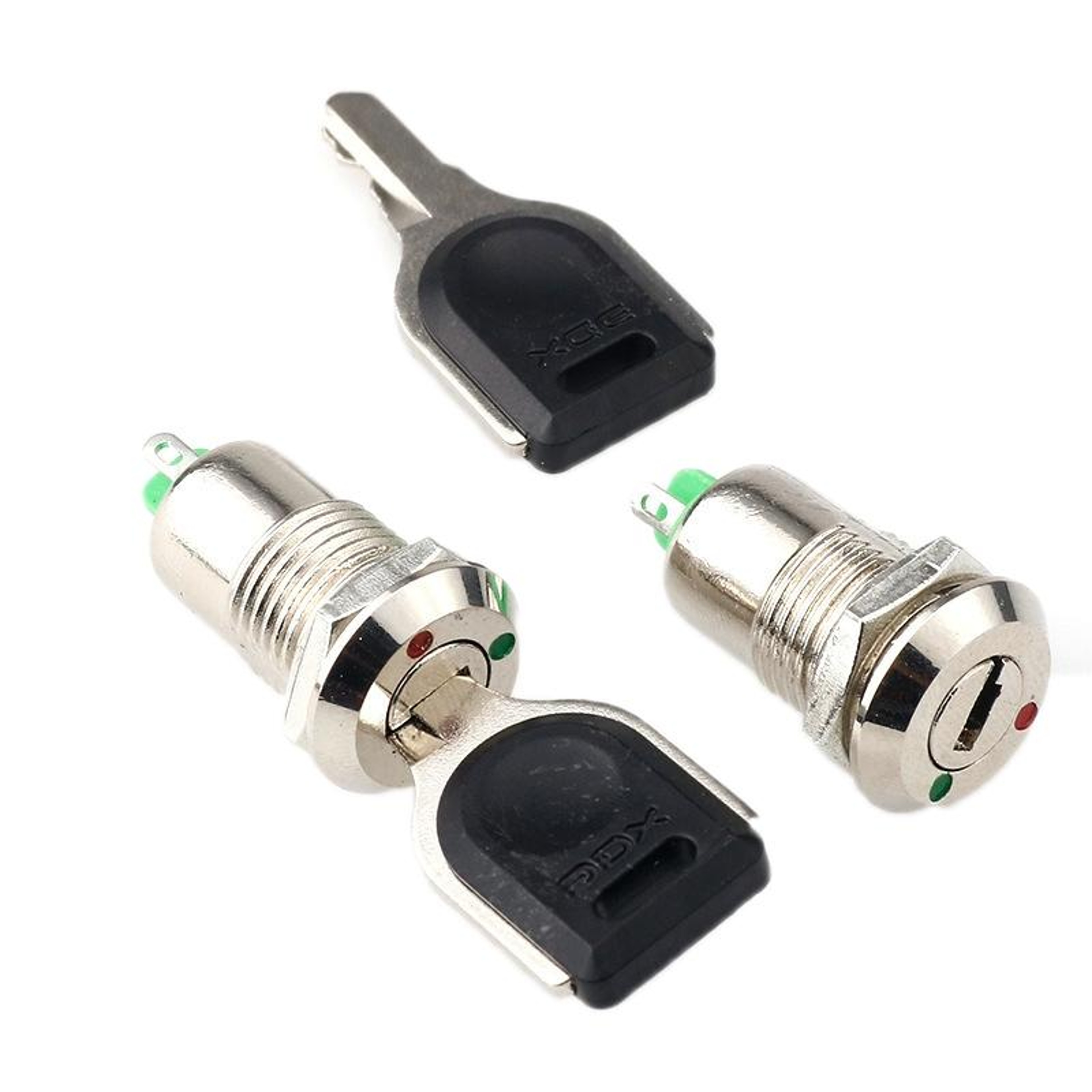Keyed Switch Lock Metal Electronic Lock Switch Panel Mount Key Control 2