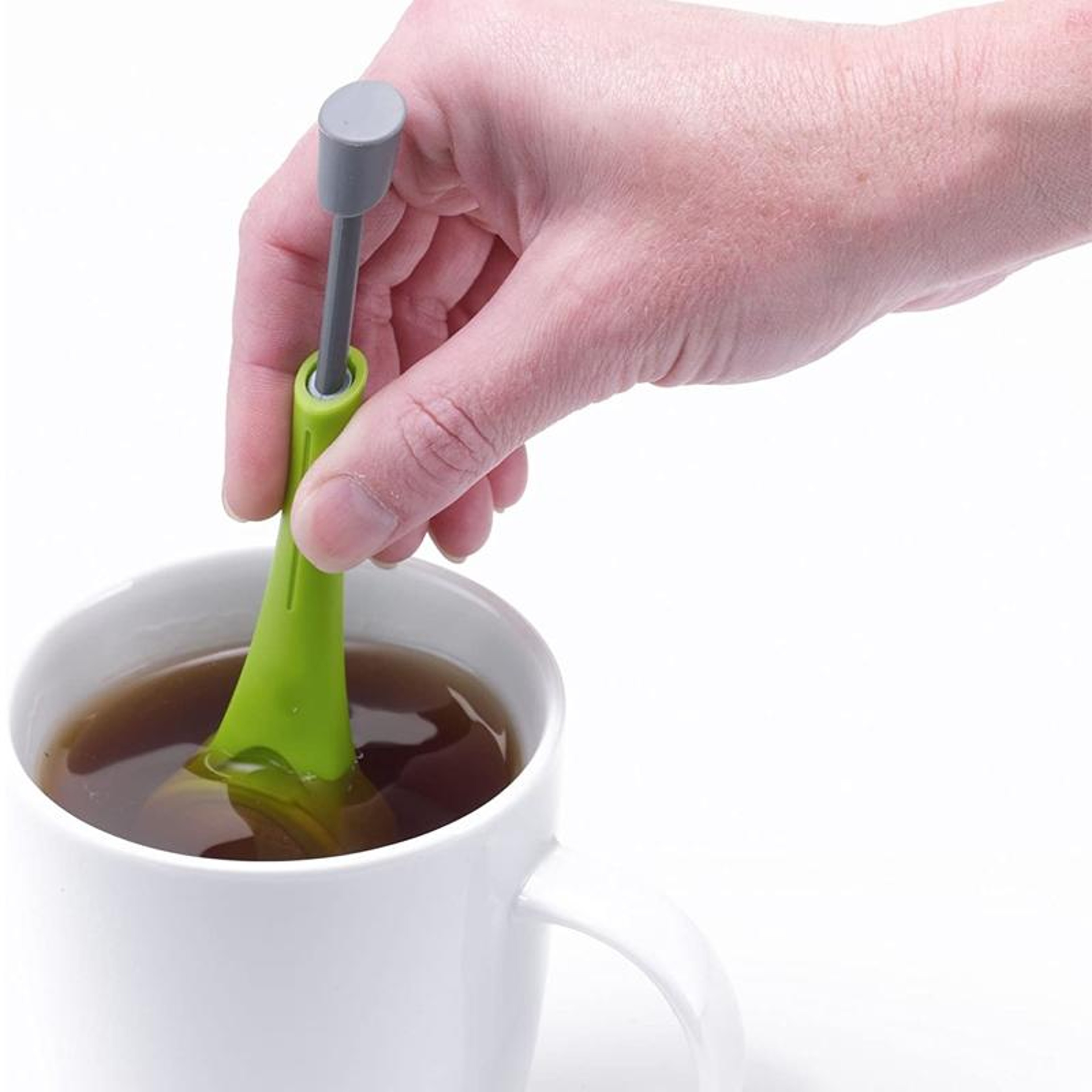 Portable Loose Leaf Tea Infuser Reusable Tea Strainer With Built In Plunger For Tea And Coffee 4