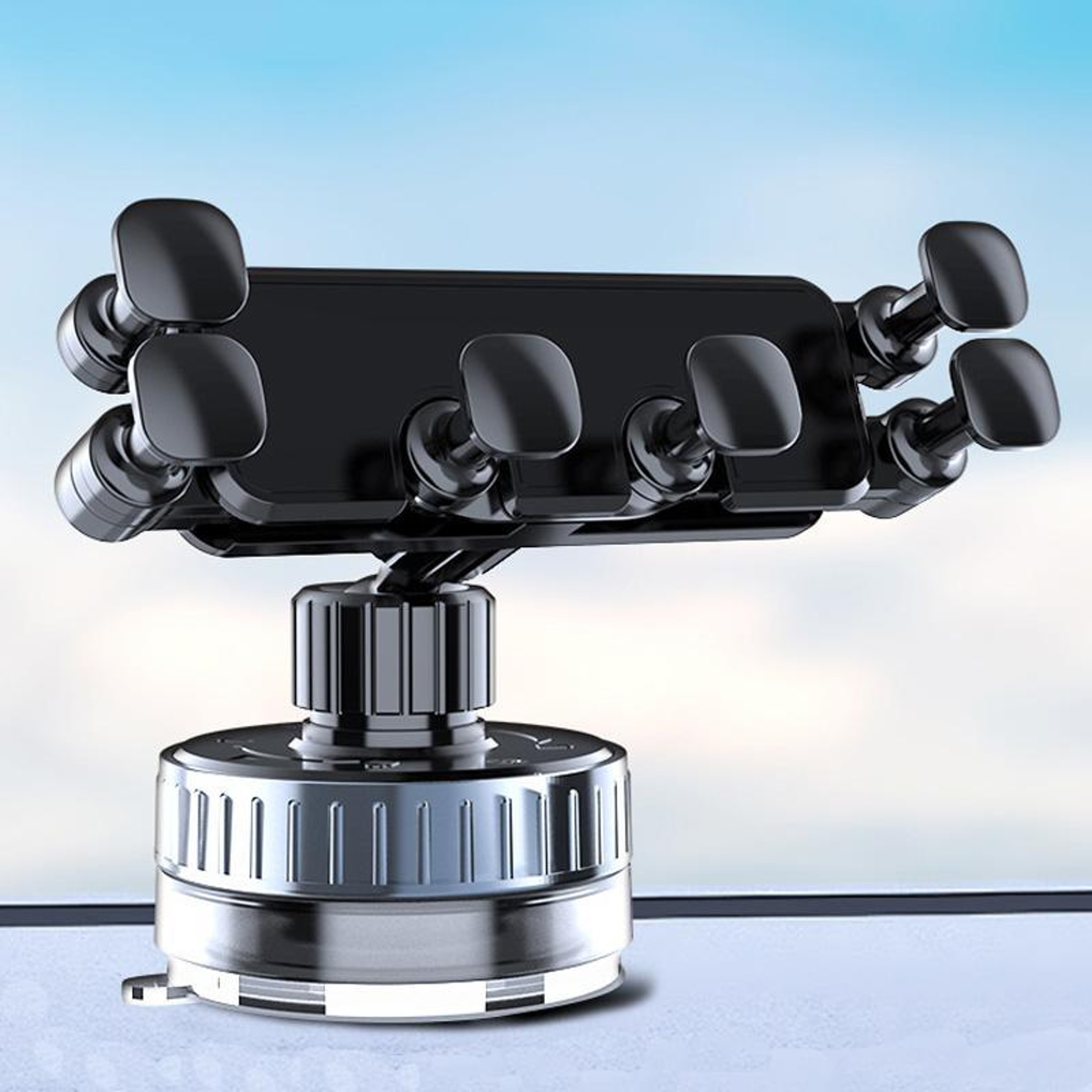 Universal Car Phone Mount With Auto Lock 720 Rotating Suction Cup Phone Holder 0