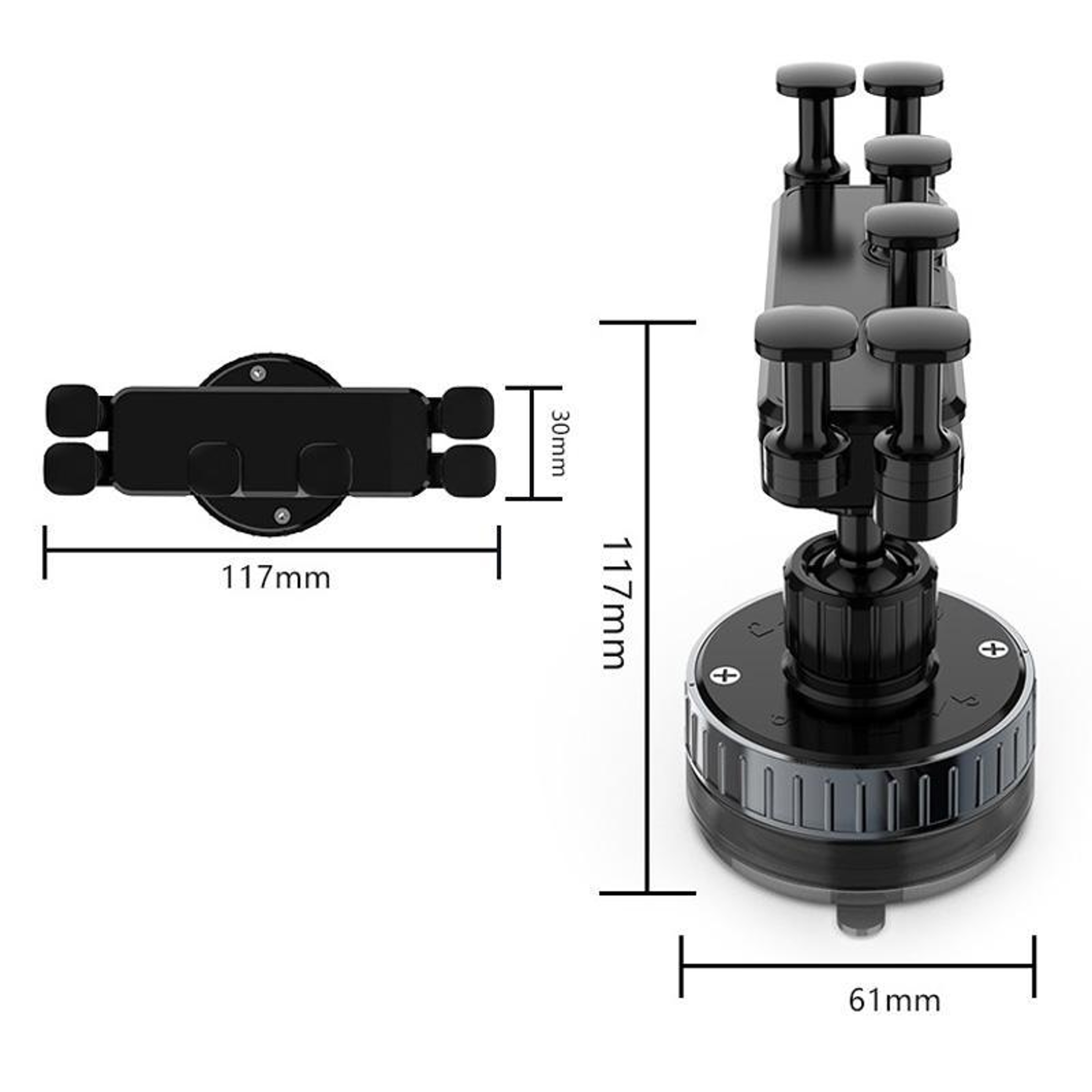 Universal Car Phone Mount With Auto Lock 720 Rotating Suction Cup Phone Holder 2