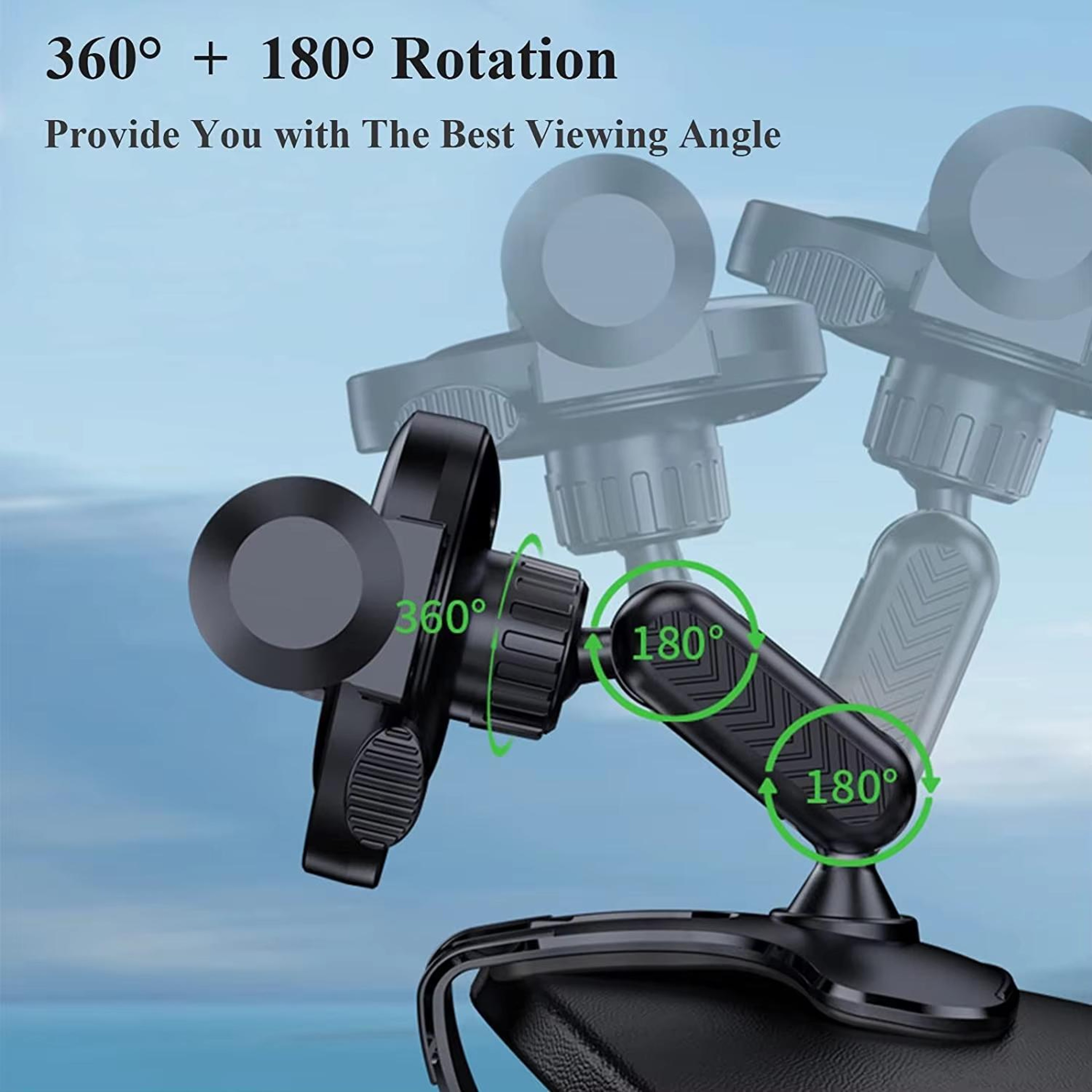 Universal Car Phone Mount Dashboard  Sun Visor 360 Hands Free Phone Holder 3