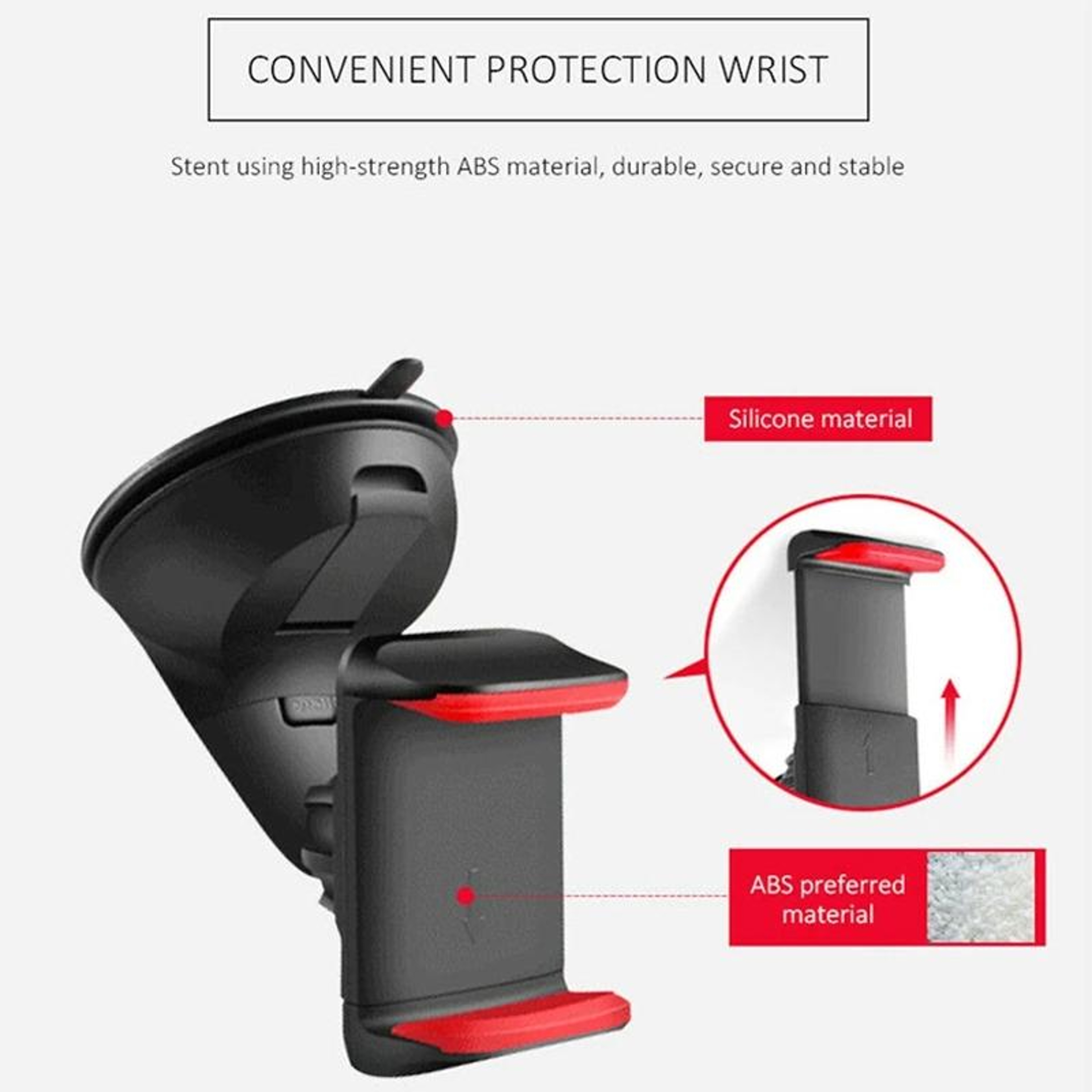 Universal Car Phone Holder Dashboard Suction Cup Mount With 360 Rotation For Phones 7