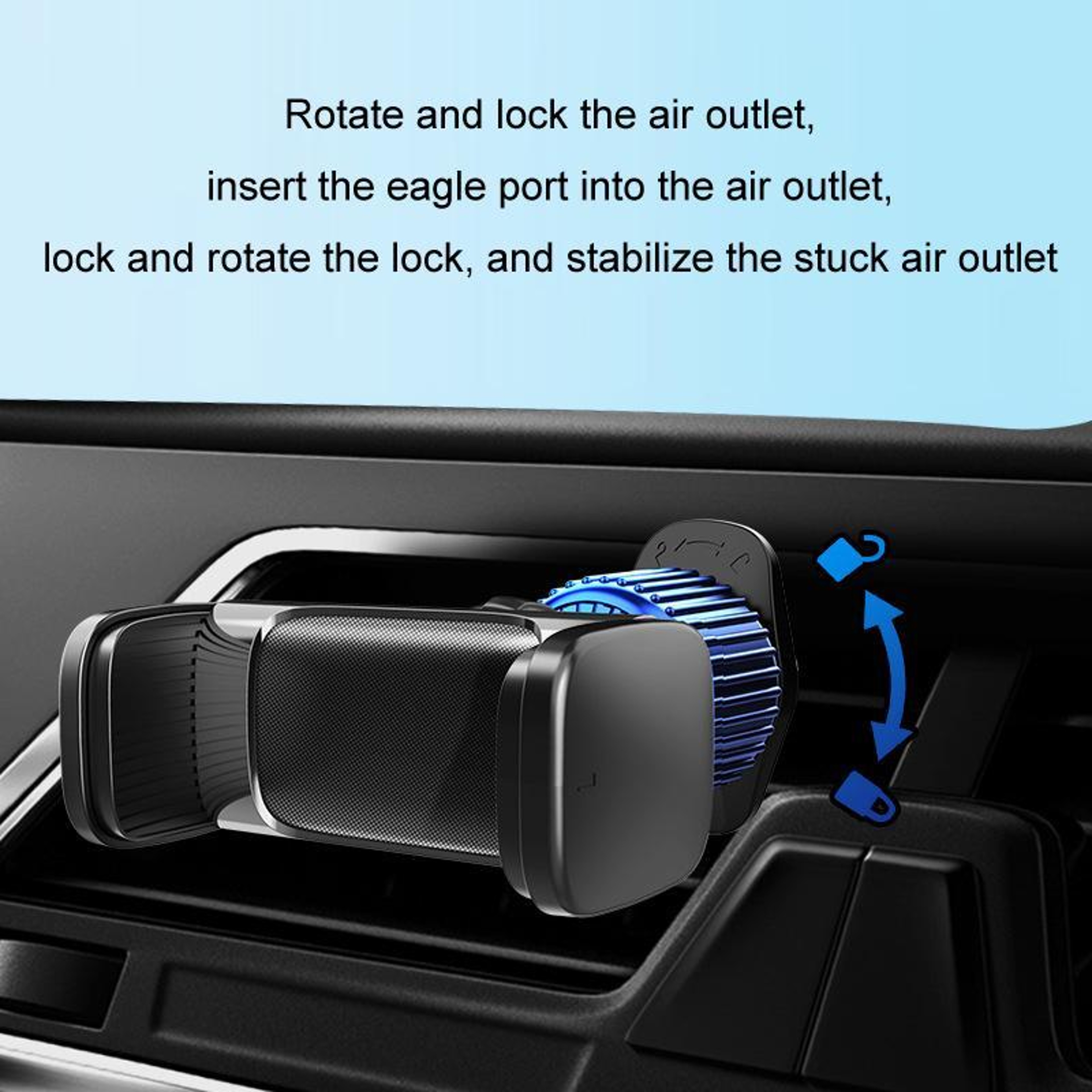 360 Rotating Car Phone Holder Air Vent Mount For GPS Navigation Universal Smartphone Stand 2