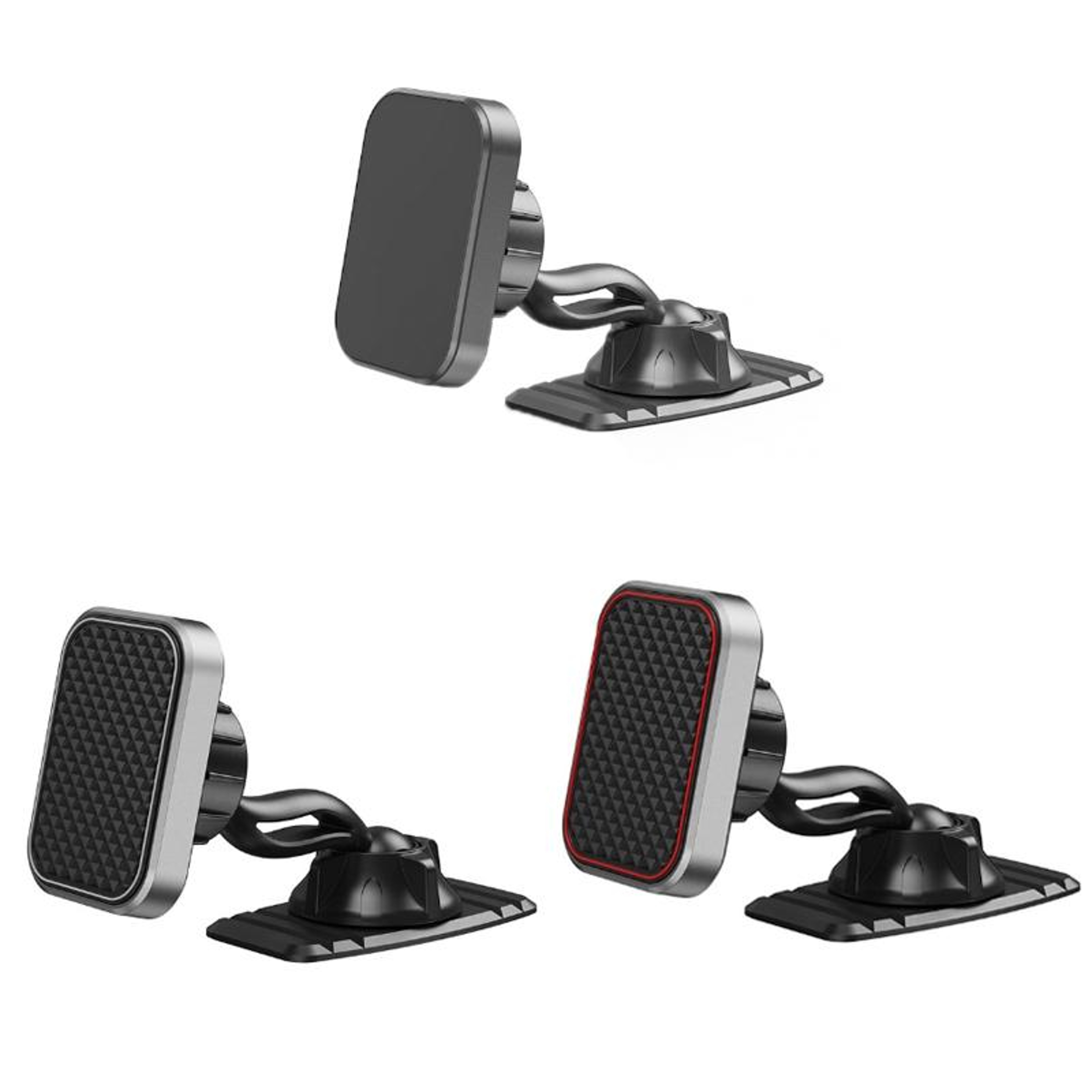 360 Rotating Magnetic Car Phone Mount Dashboard Navigation Holder With Dual Head Design 2