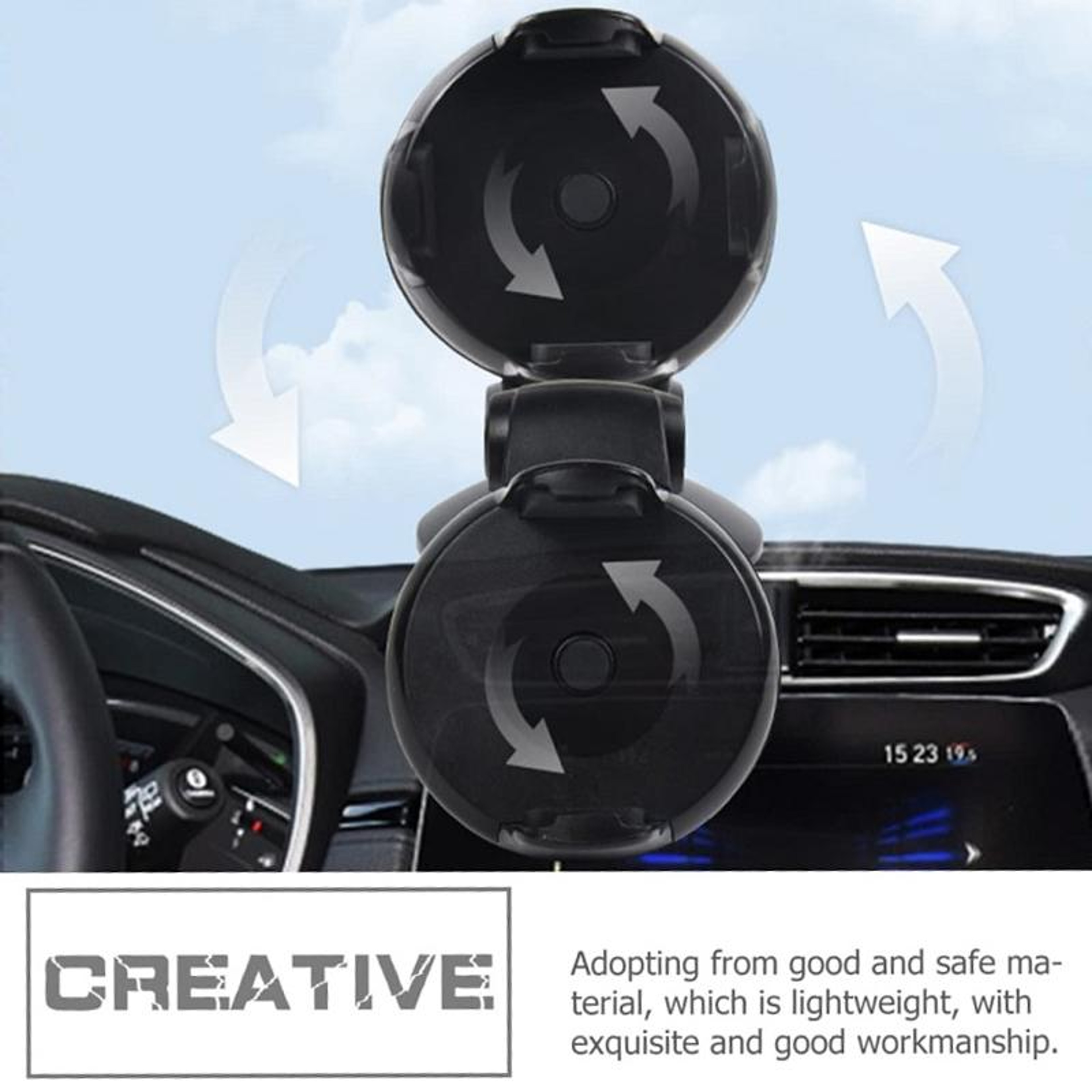 Universal Car Phone Holder Dashboard Suction Cup Mount For Safe Hands Free Navigation 3