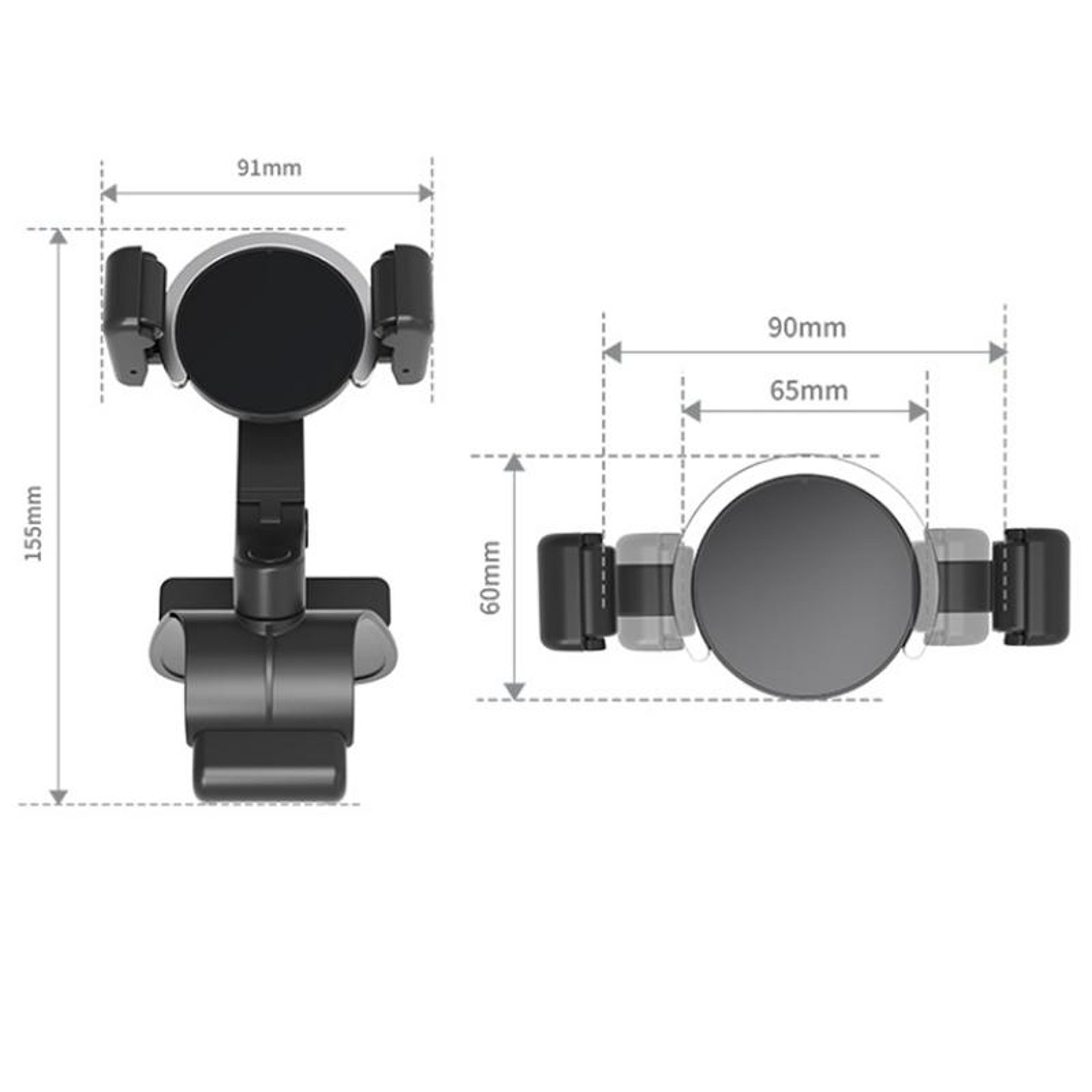 360 Rotating Car Phone Holder Dashboard Mount With Parking Number Plate For All Smartphones 2