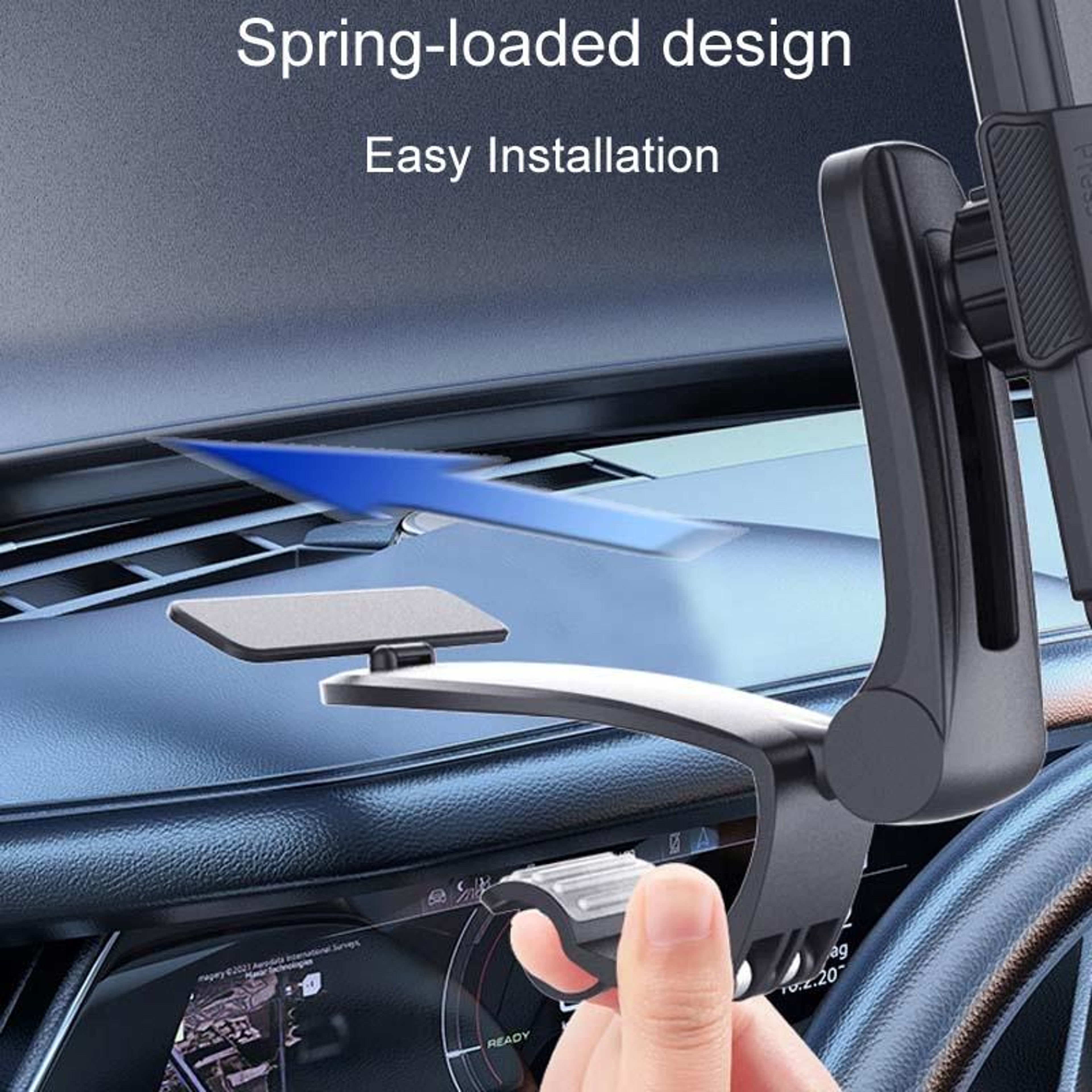 Rotating Foldable Car Phone Holder Dashboard Phone Mount For Safe Navigation 4