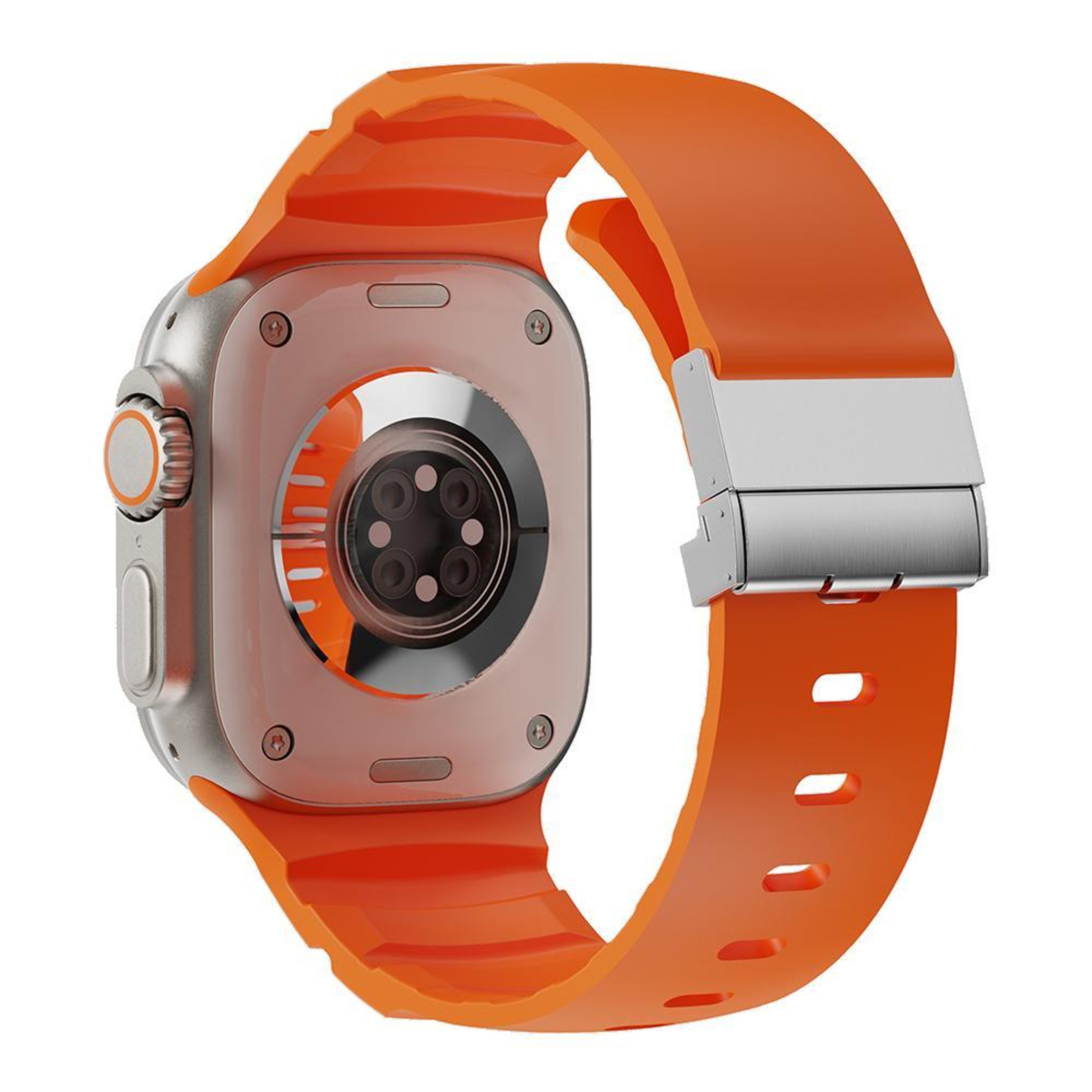 Magnetic Clasp Apple Watch Silicone Band Soft Adjustable Replacement Strap 0