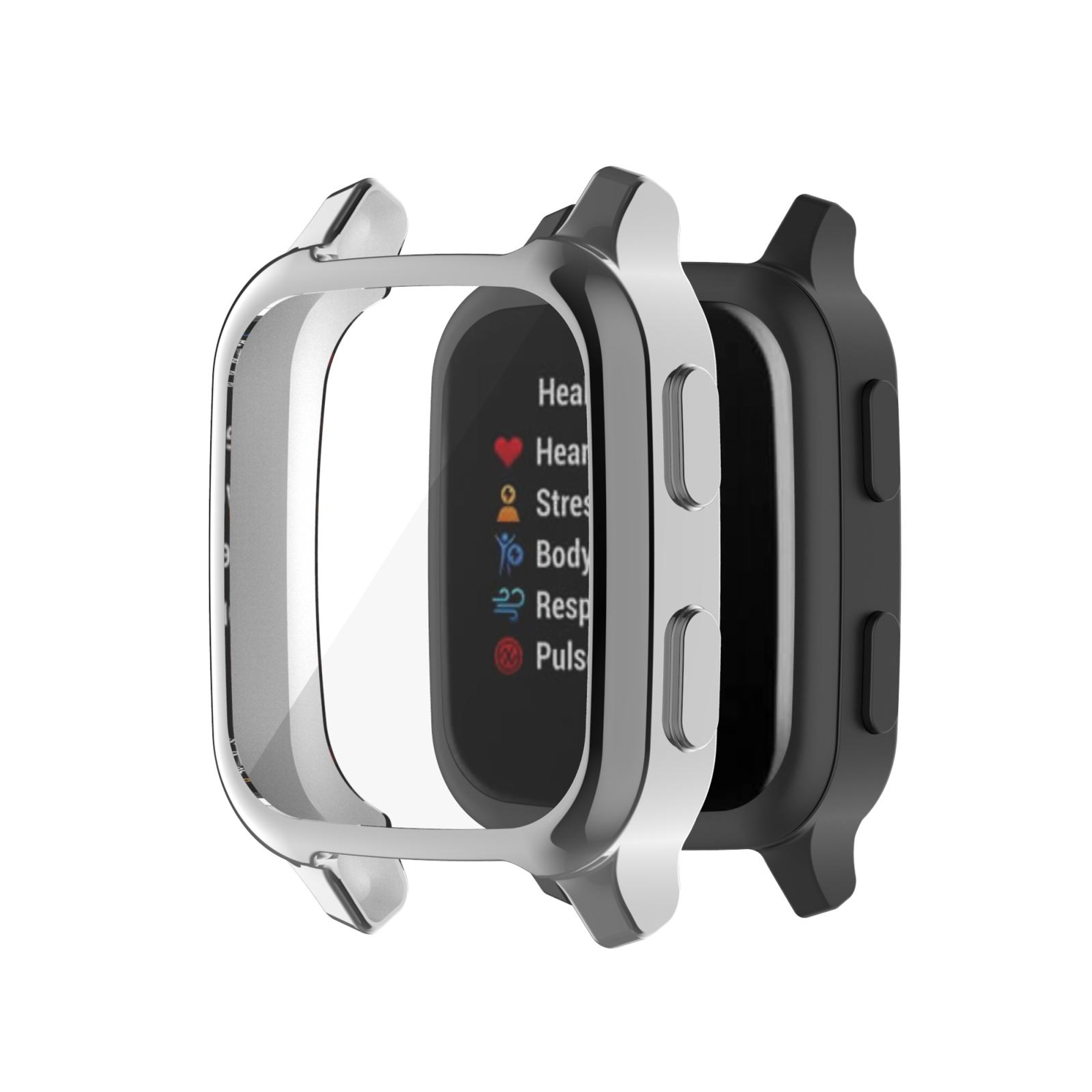 Garmin Venu Sq 2 Full Coverage TPU Watch Case Protective Electroplated Cover 0