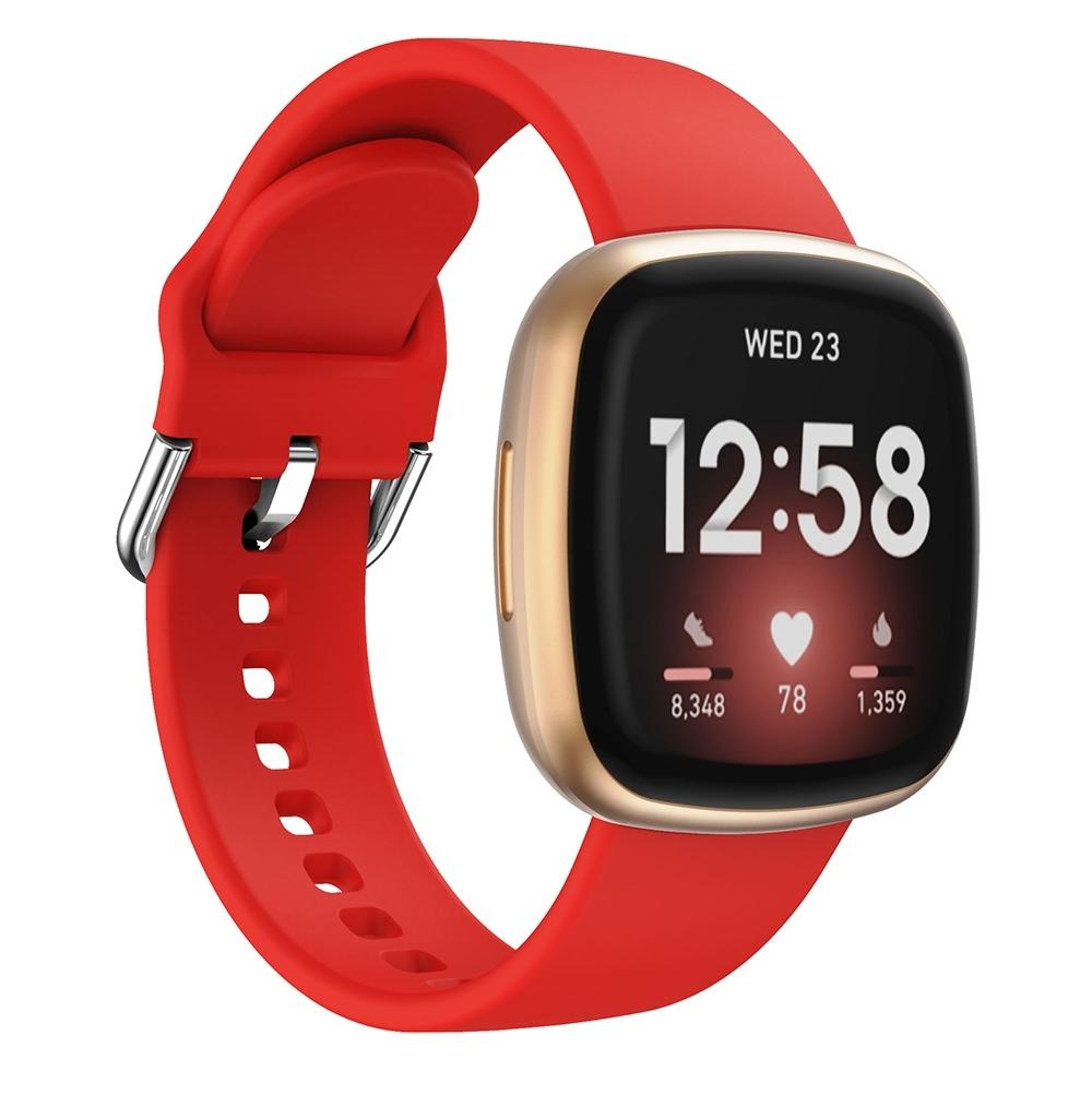 Fitbit Versa 3 Silicone Watch Band Soft Adjustable Replacement Sport Strap 0