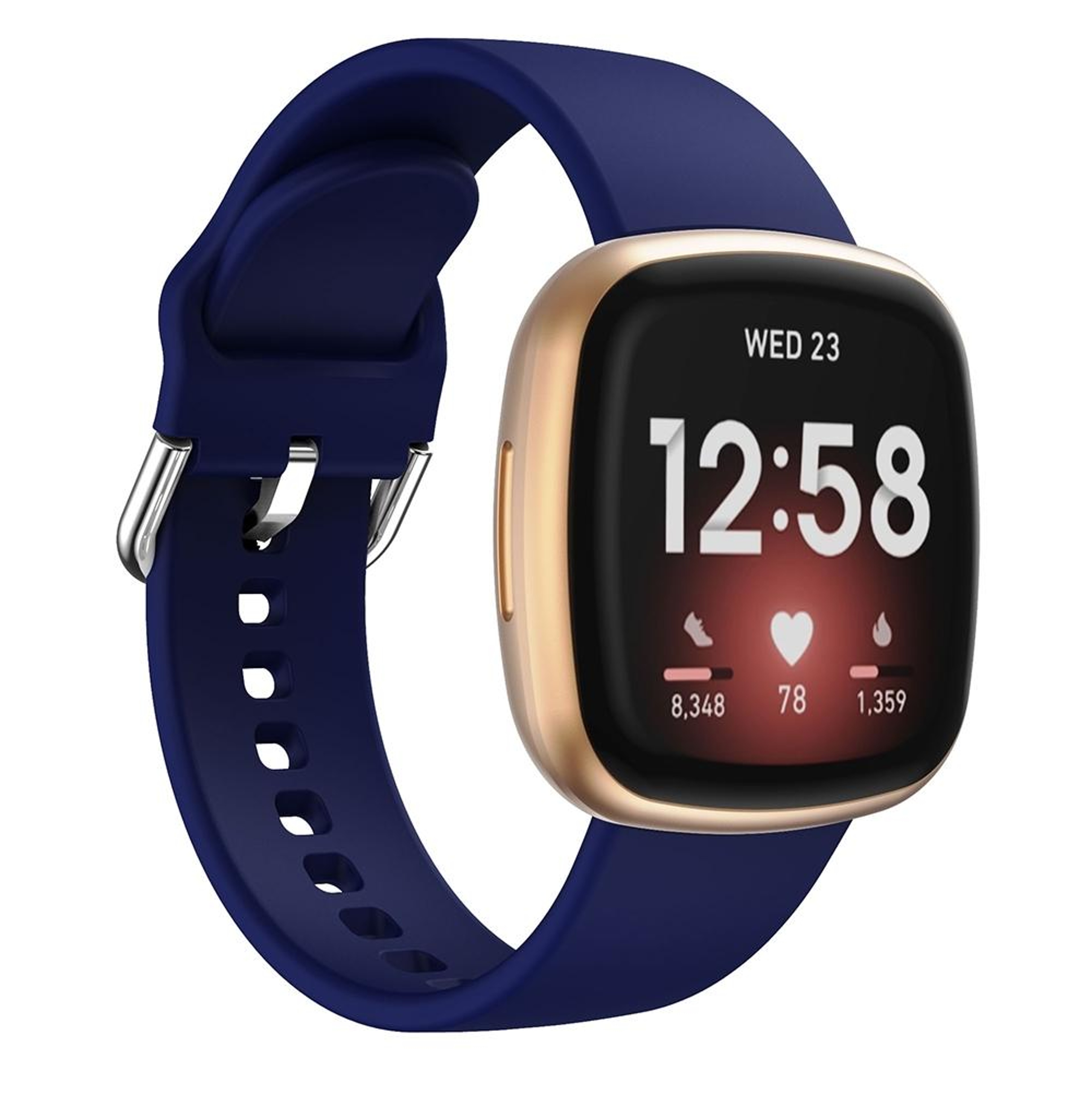 Fitbit Versa 3 Silicone Watch Band Soft Adjustable Replacement Sport Strap 10