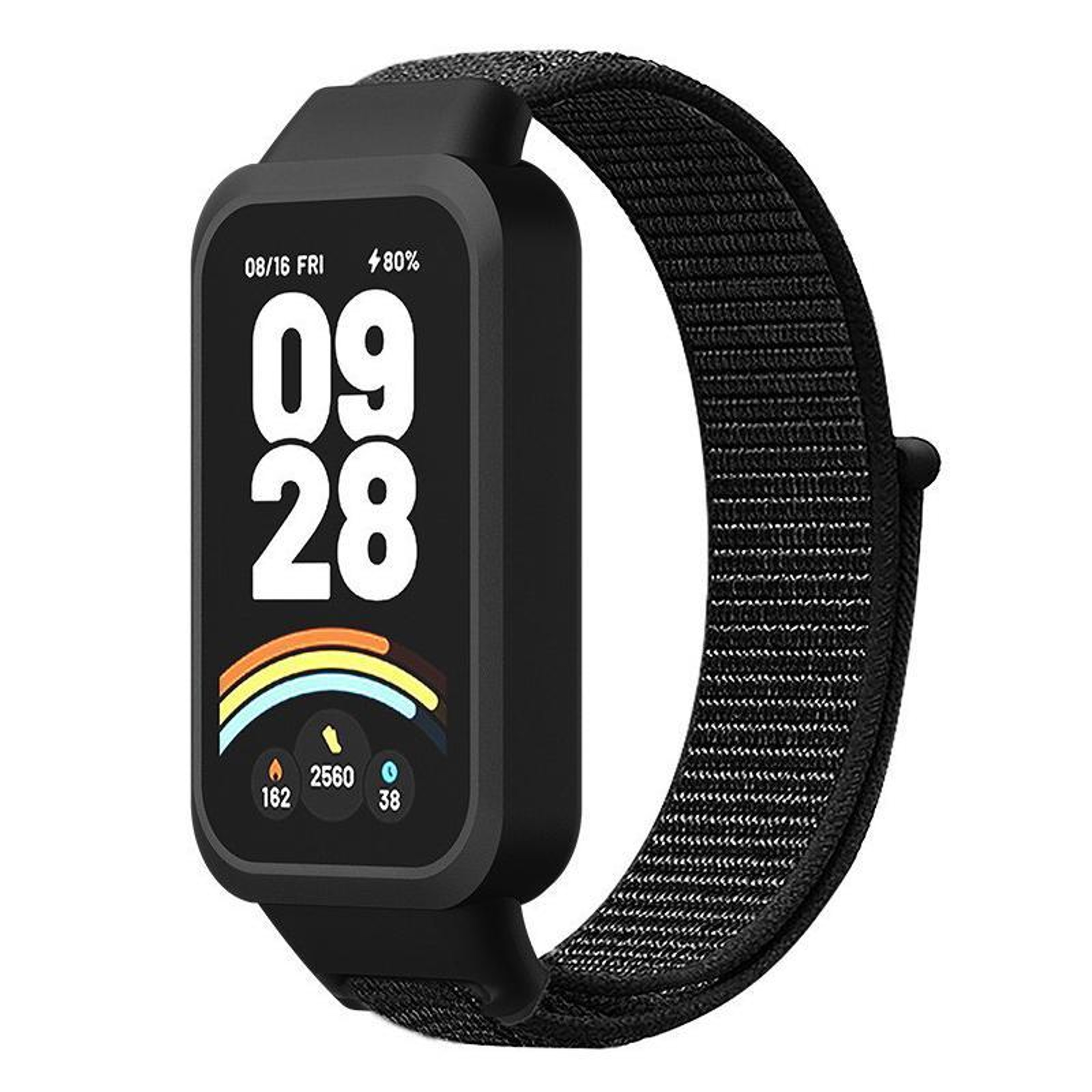 XDfind Xiaomi Smart Band 9 Active Band Nylon Watch Band With Protective Cover For Redmi Band 3 0