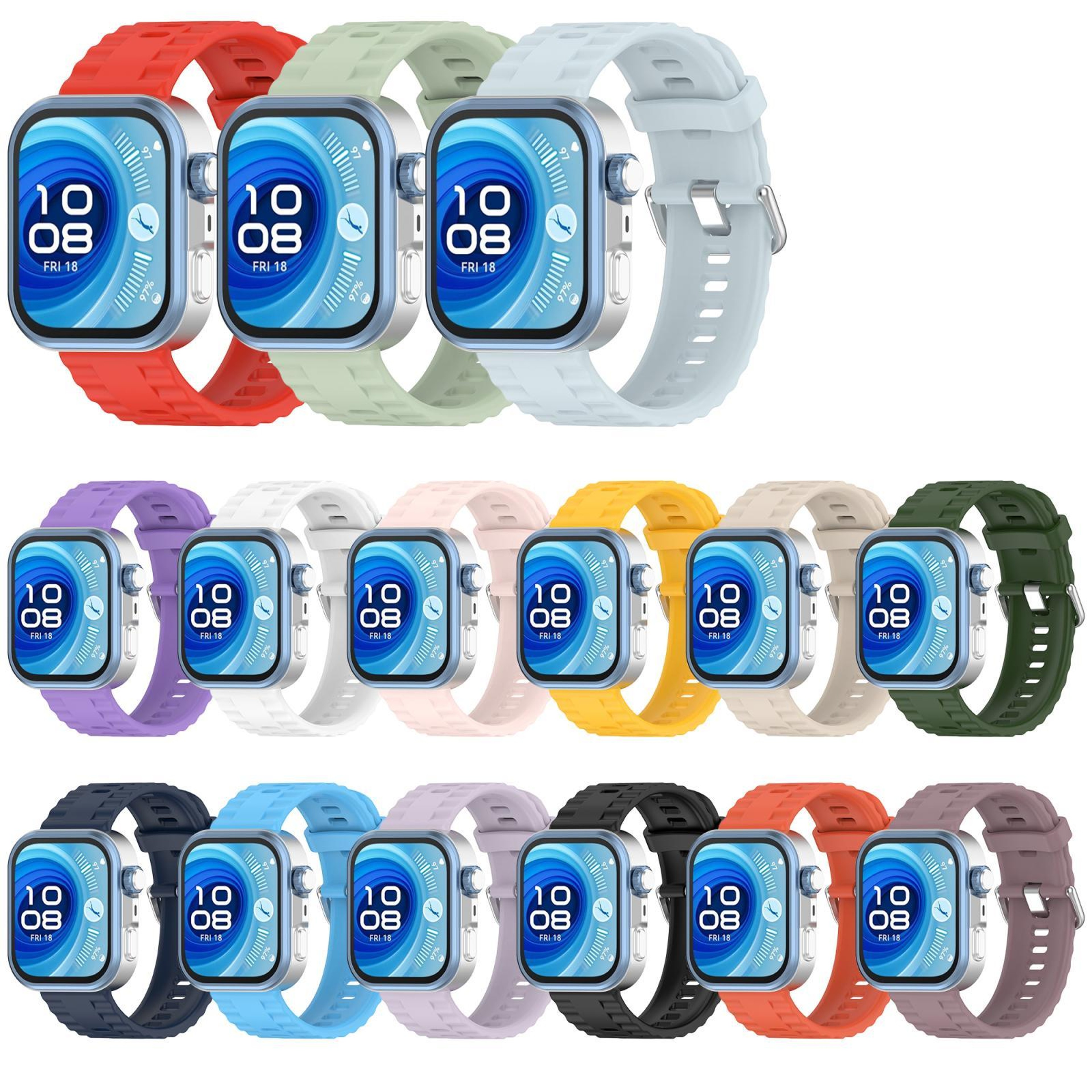 Huawei Watch Fit 4 Band Silicone Quick Release Replacement Strap For Watch Fit 4 Pro Fit 4 Fit 3 8