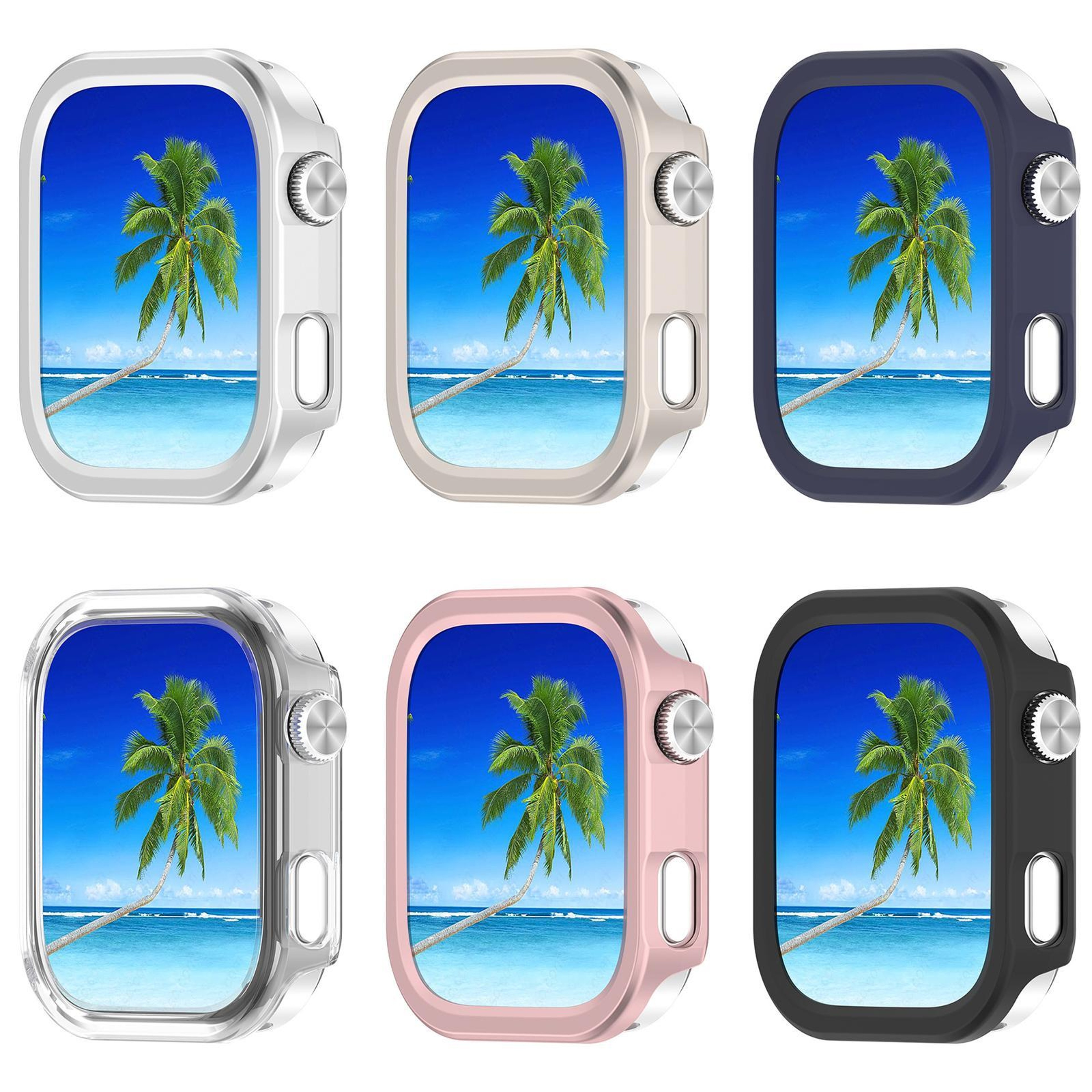 XDfind Redmi Watch 6 Protective Case Half Coverage PC Watch Cover Lightweight Bumper 6