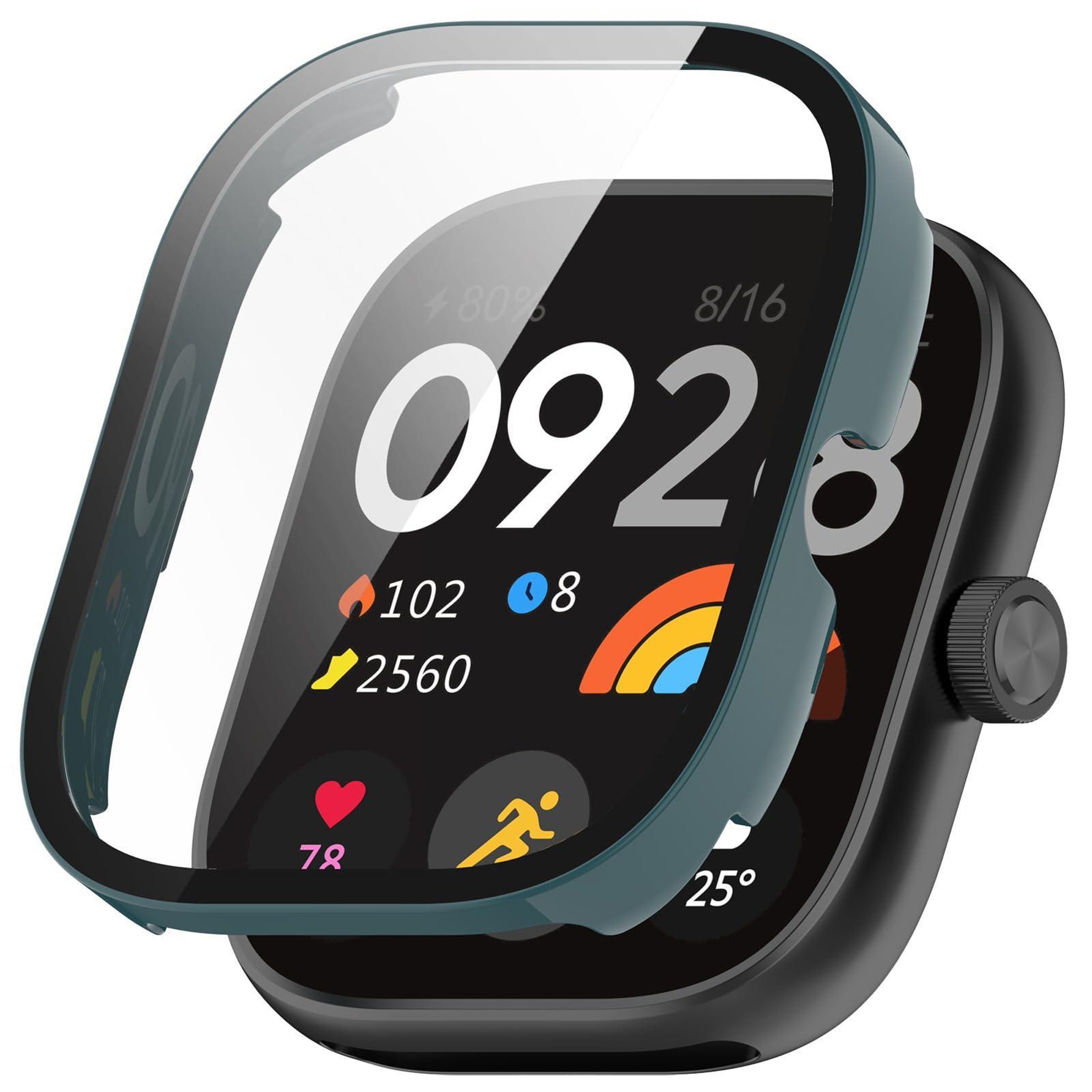 Redmi Watch 4 Protective Case With Tempered Glass Screen Protector PC Full Coverage Cover 15