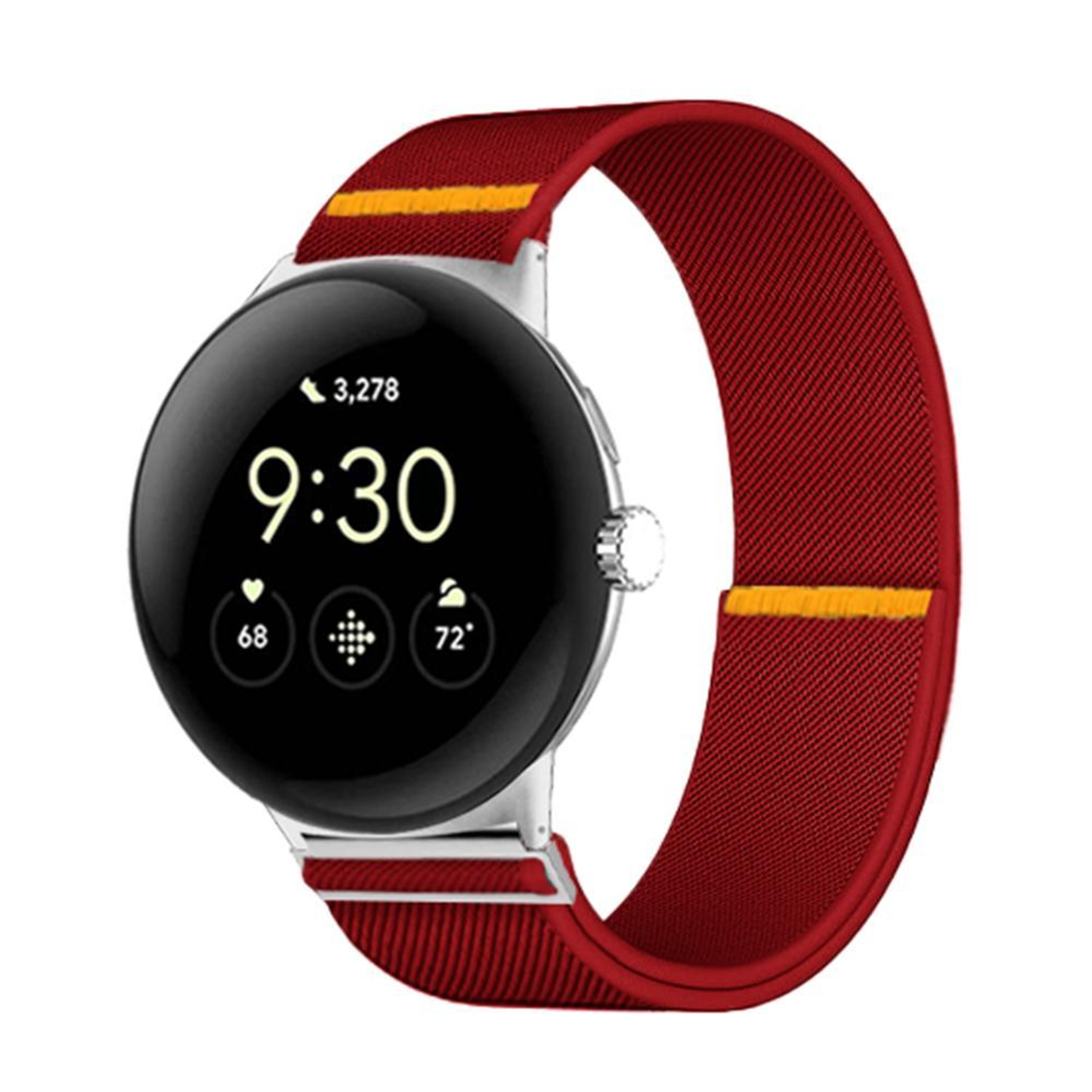 Google Pixel Watch 4 45mm Adjustable Elastic Nylon Watch Band For Watch 3 Soft Single Loop Strap 13