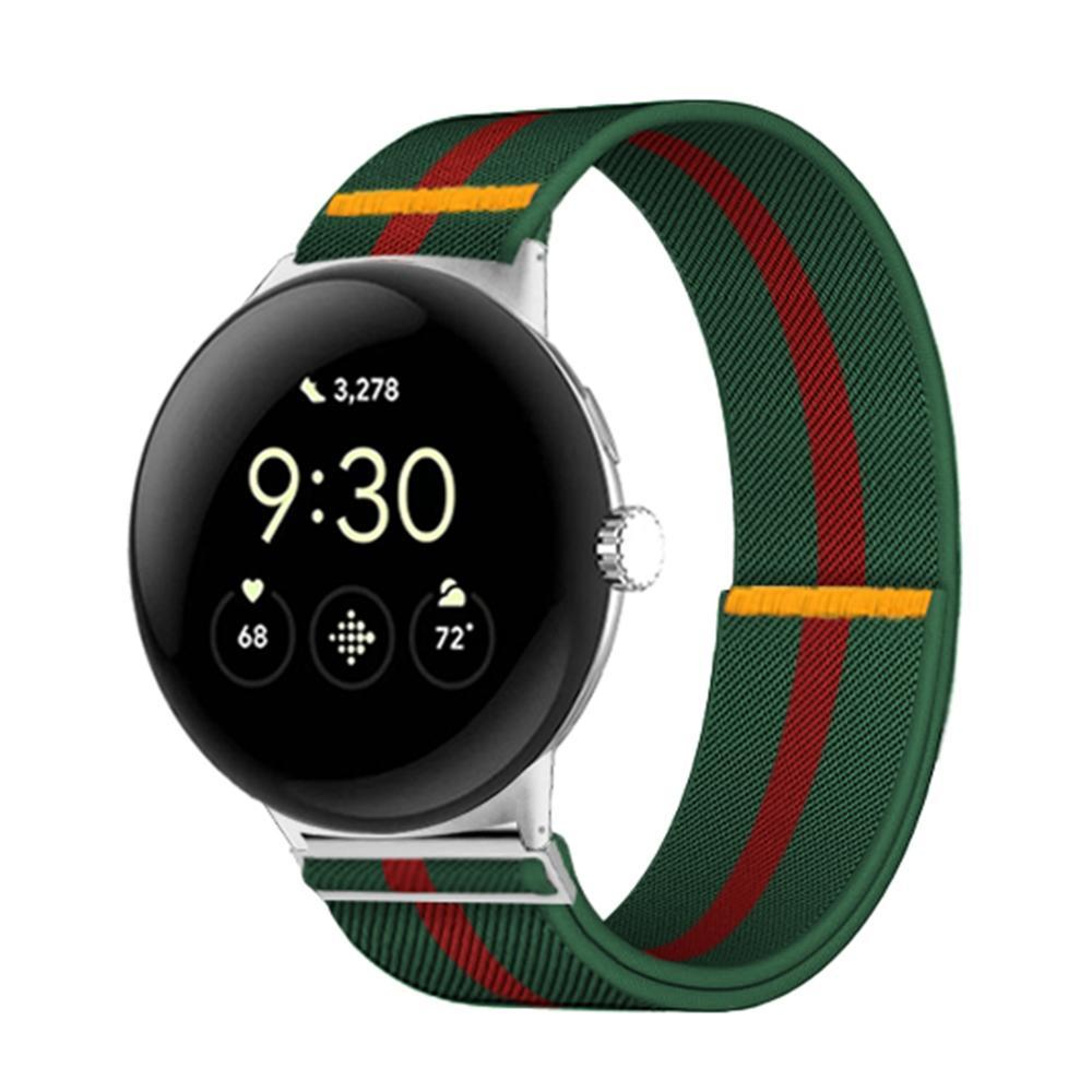 Google Pixel Watch 4 45mm Adjustable Elastic Nylon Watch Band For Watch 3 Soft Single Loop Strap 19
