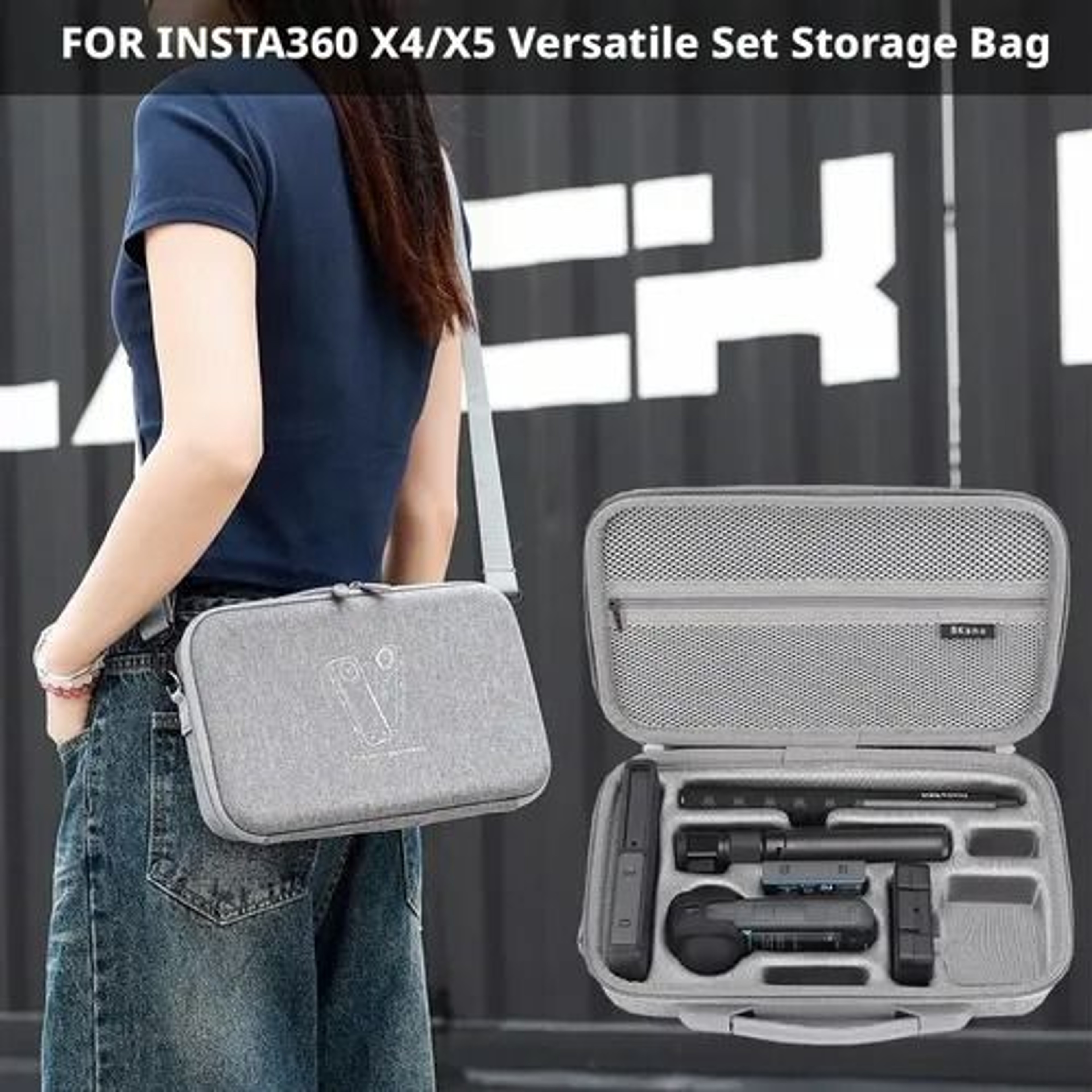 Insta360 X5 Case Large Capacity Protective Shoulder Bag For X4X5 Cameras 3