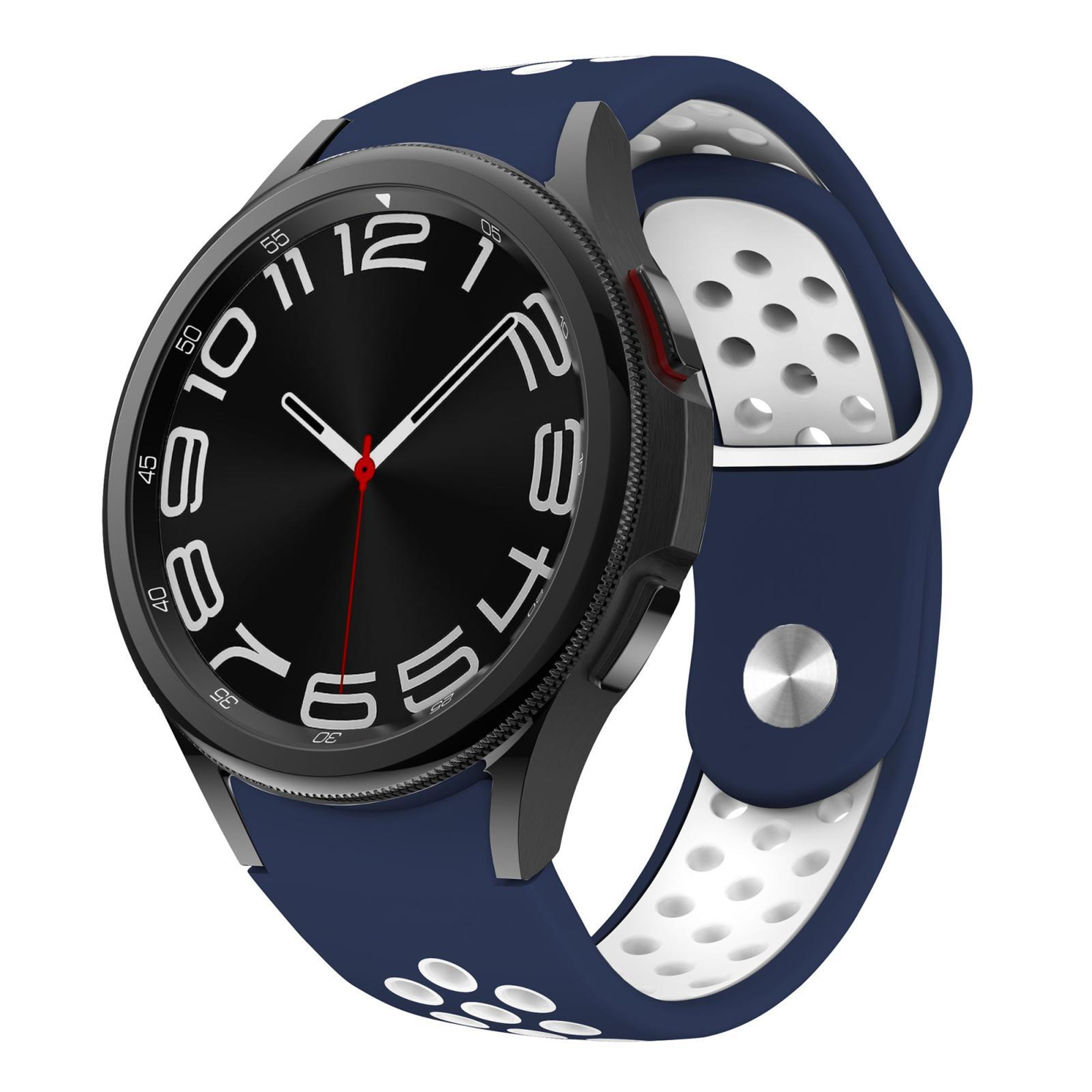 Samsung Galaxy Silicone Watch Band With Two Tone Reverse Buckle For Galaxy Watch FE 7 6 5 4 6