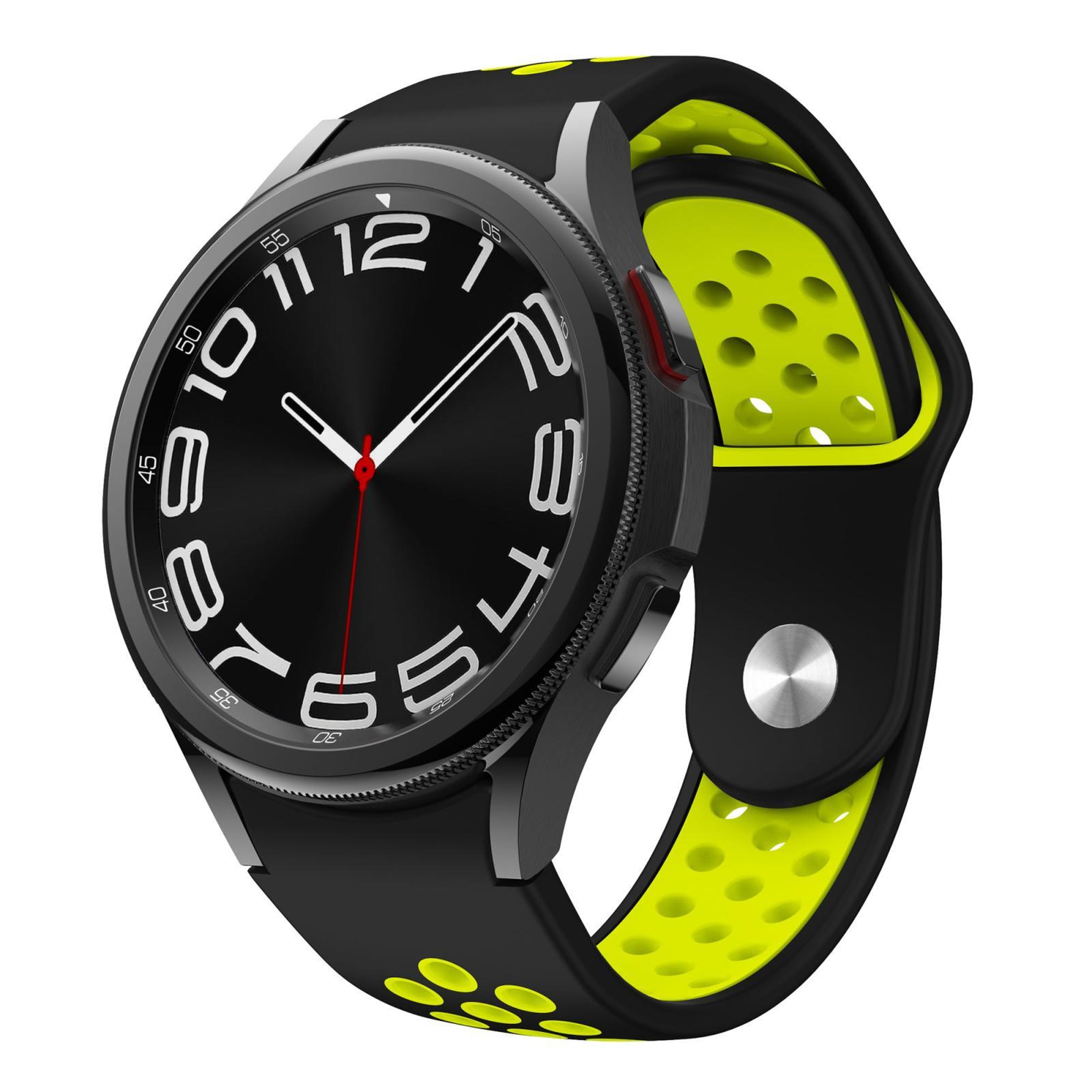 Samsung Galaxy Silicone Watch Band With Two Tone Reverse Buckle For Galaxy Watch FE 7 6 5 4 7
