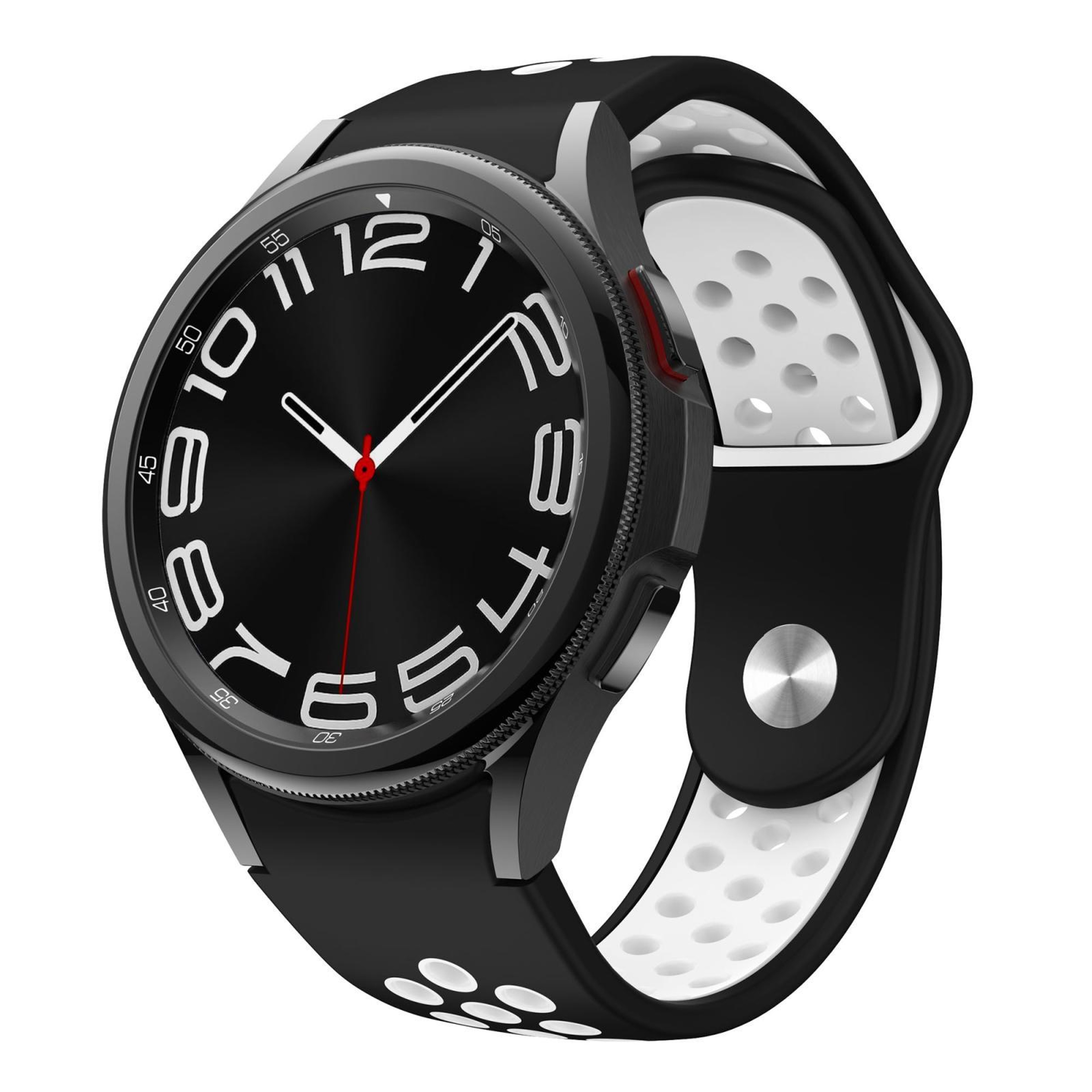 Samsung Galaxy Silicone Watch Band With Two Tone Reverse Buckle For Galaxy Watch FE 7 6 5 4 8
