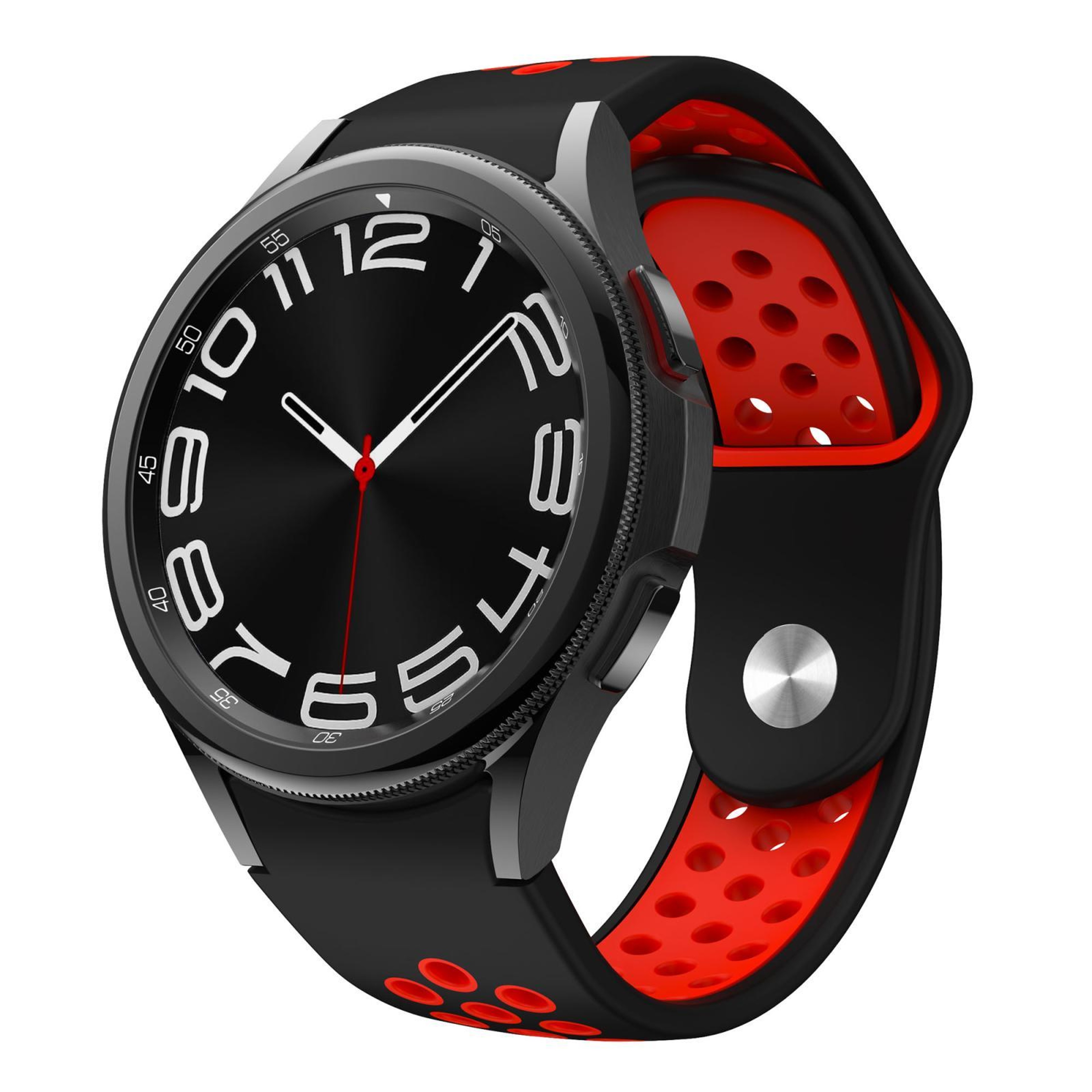 Samsung Galaxy Silicone Watch Band With Two Tone Reverse Buckle For Galaxy Watch FE 7 6 5 4 10