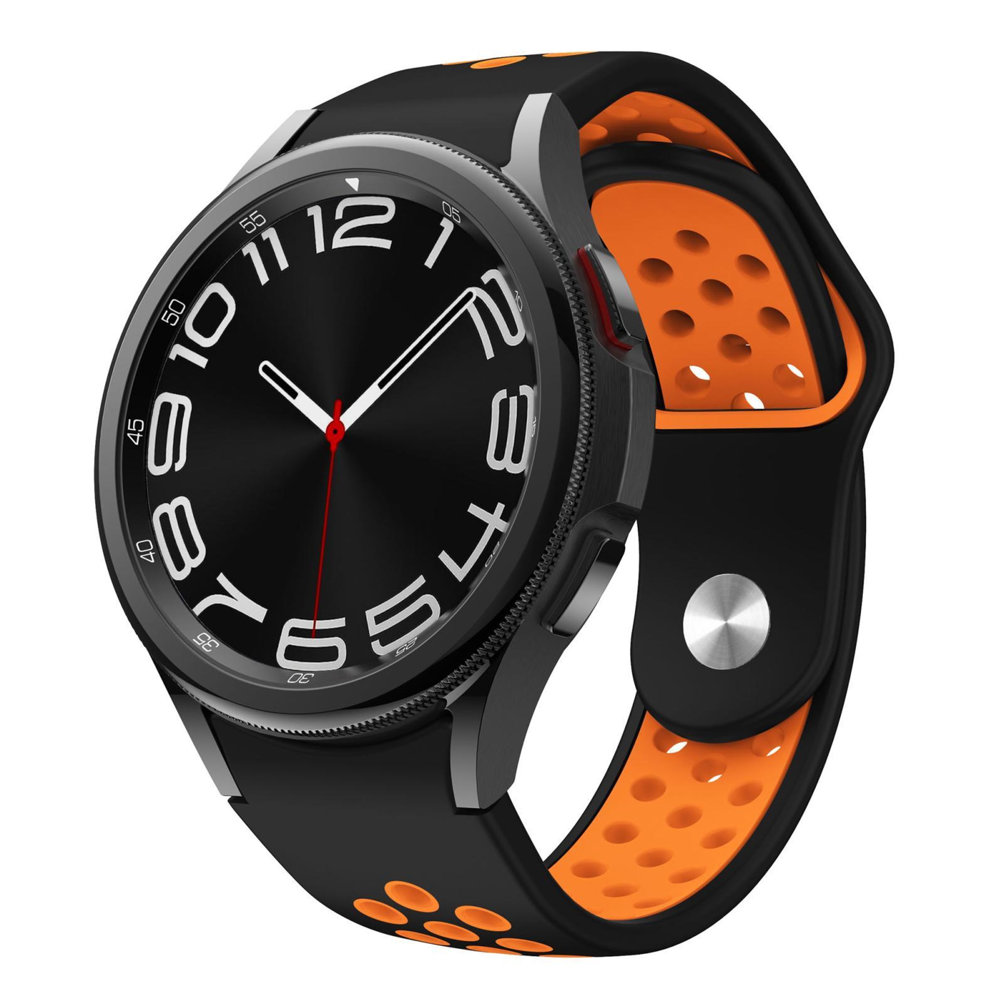 Samsung Galaxy Silicone Watch Band With Two Tone Reverse Buckle For Galaxy Watch FE 7 6 5 4 16