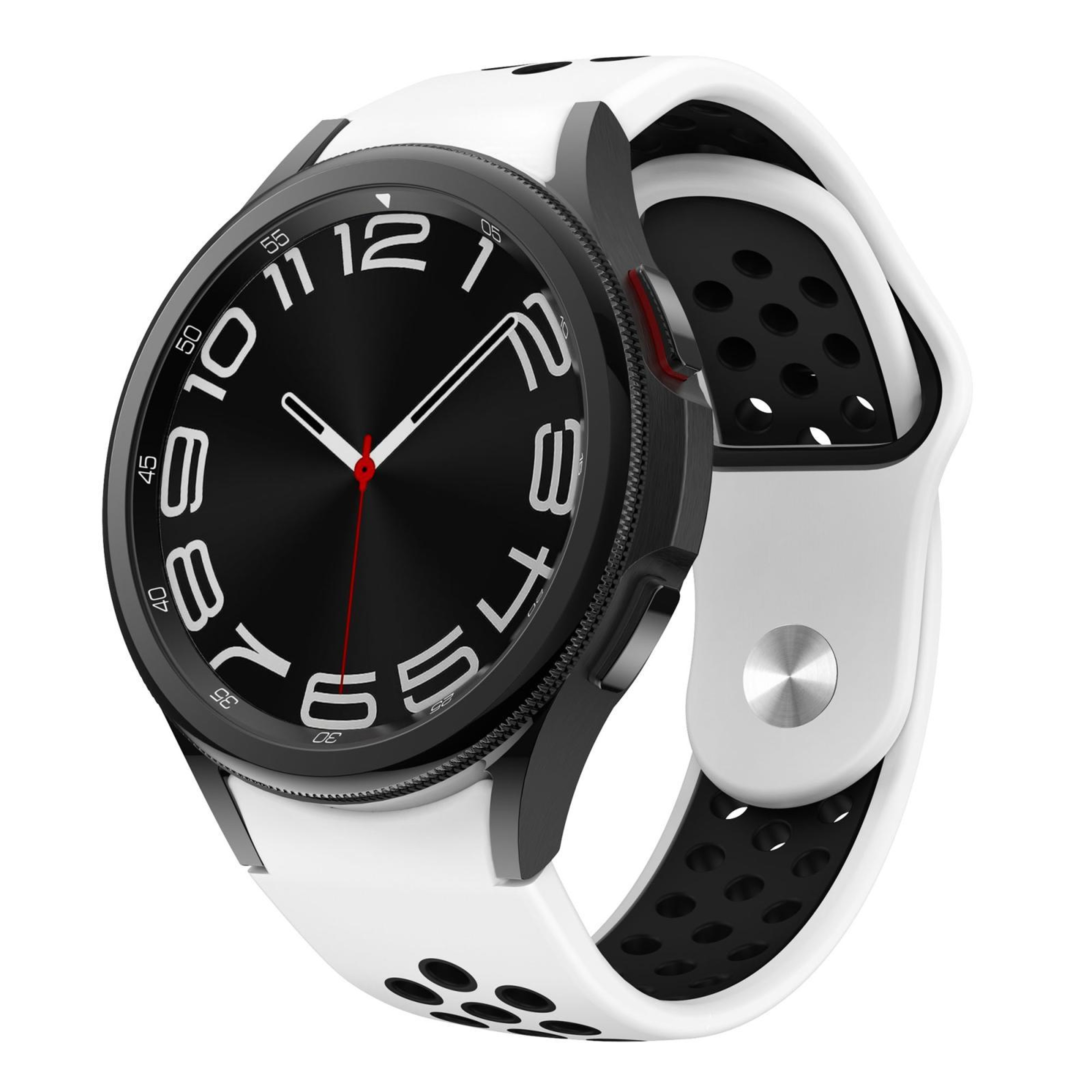 Samsung Galaxy Silicone Watch Band With Two Tone Reverse Buckle For Galaxy Watch FE 7 6 5 4 17
