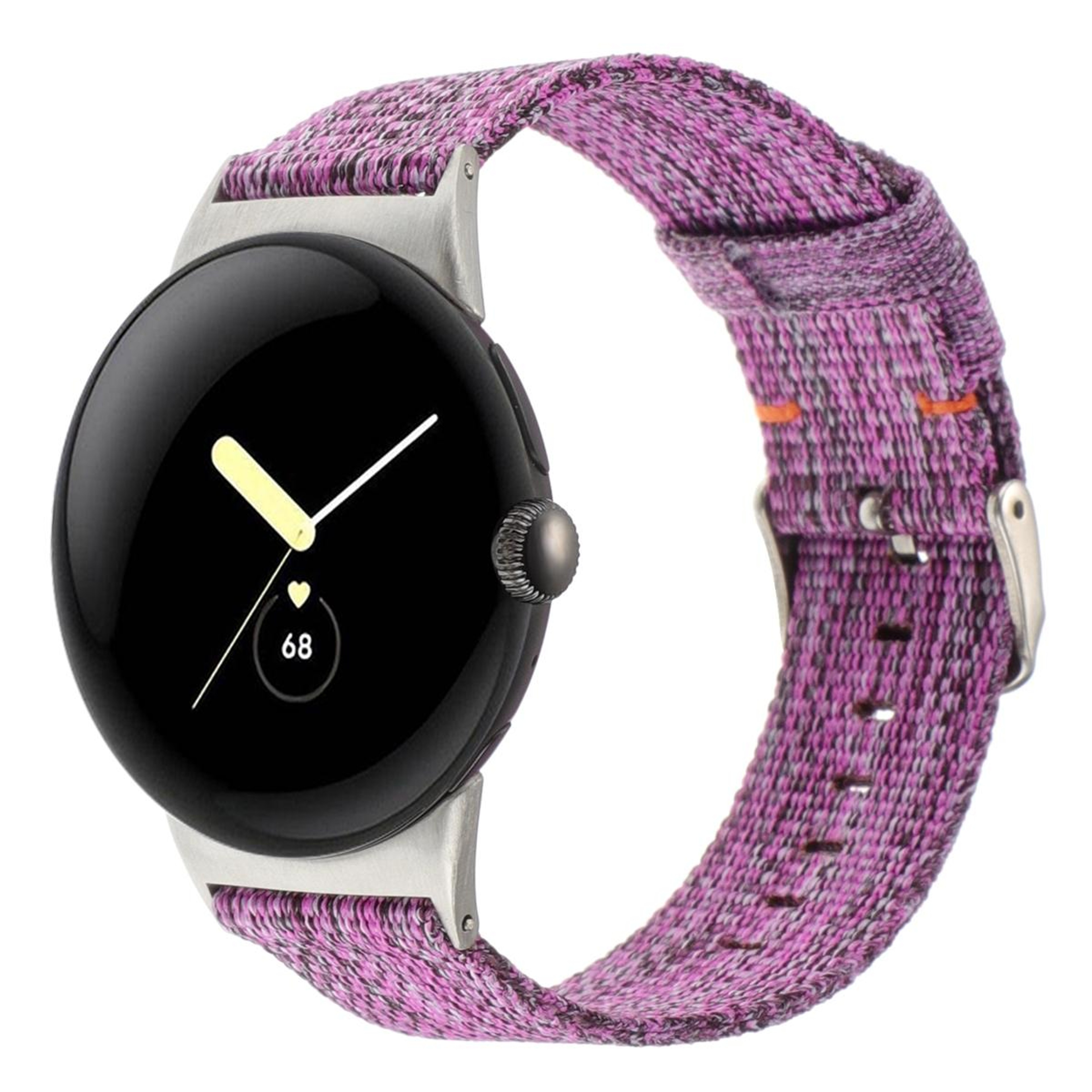 Google Pixel Watch 41mm Nylon Canvas Watch Band Adjustable Replacement Strap for Pixel Watch 4 3 2 1 – view 6